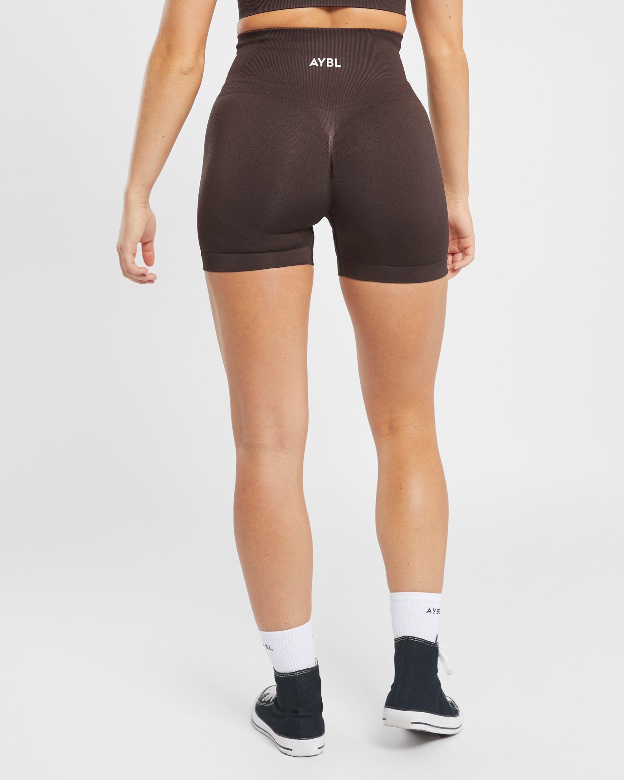 Empower Seamless Shorts - Cocoa Marron