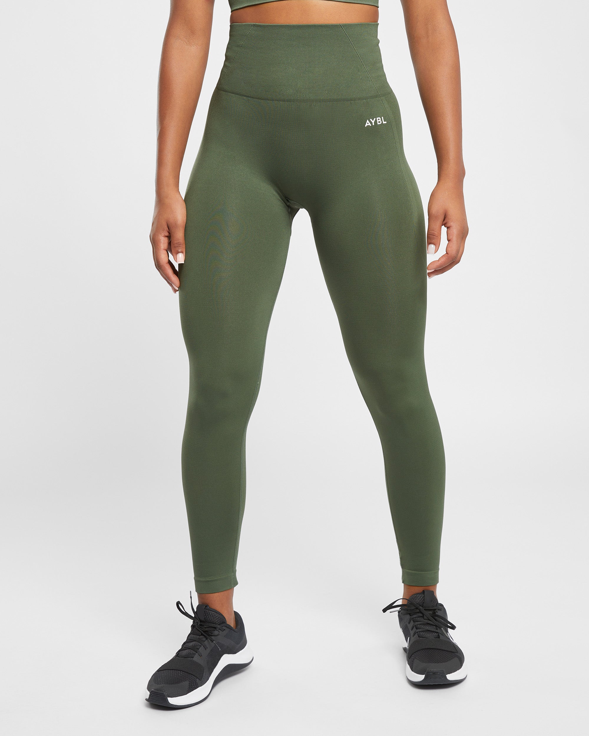 Empower Seamless Leggings - Khaki Vert