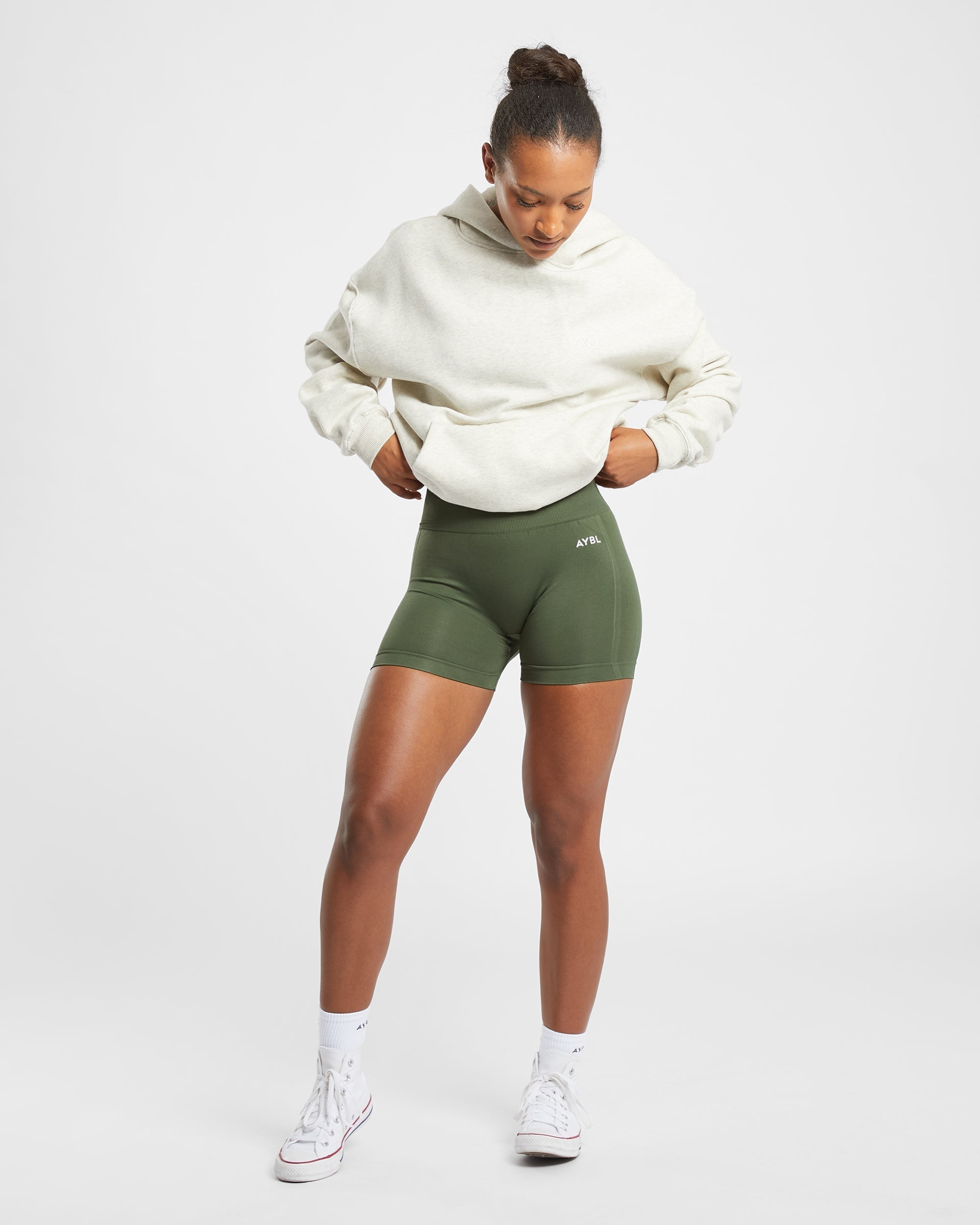 Empower Seamless Shorts - Khaki Vert