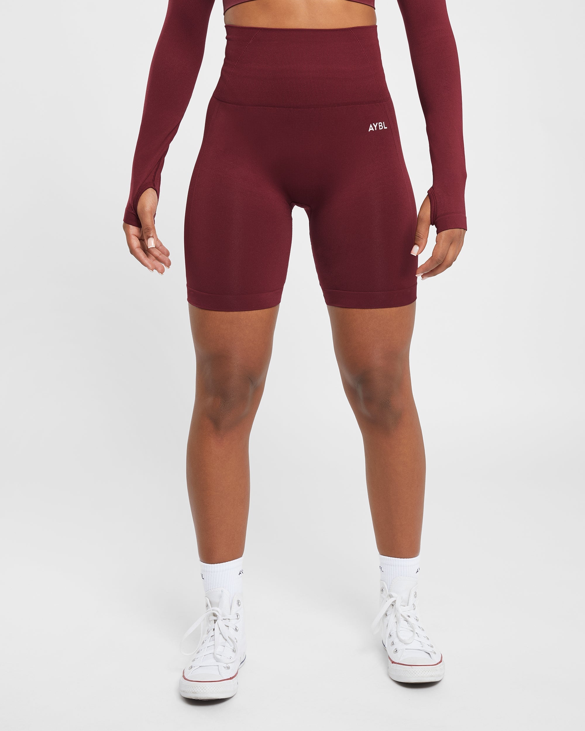 Empower Seamless Cycling Shorts - Rouge Wine