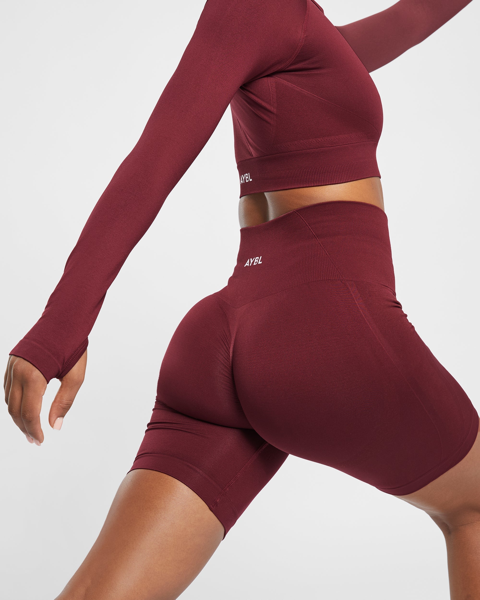 Empower Seamless Cycling Shorts - Rouge Wine