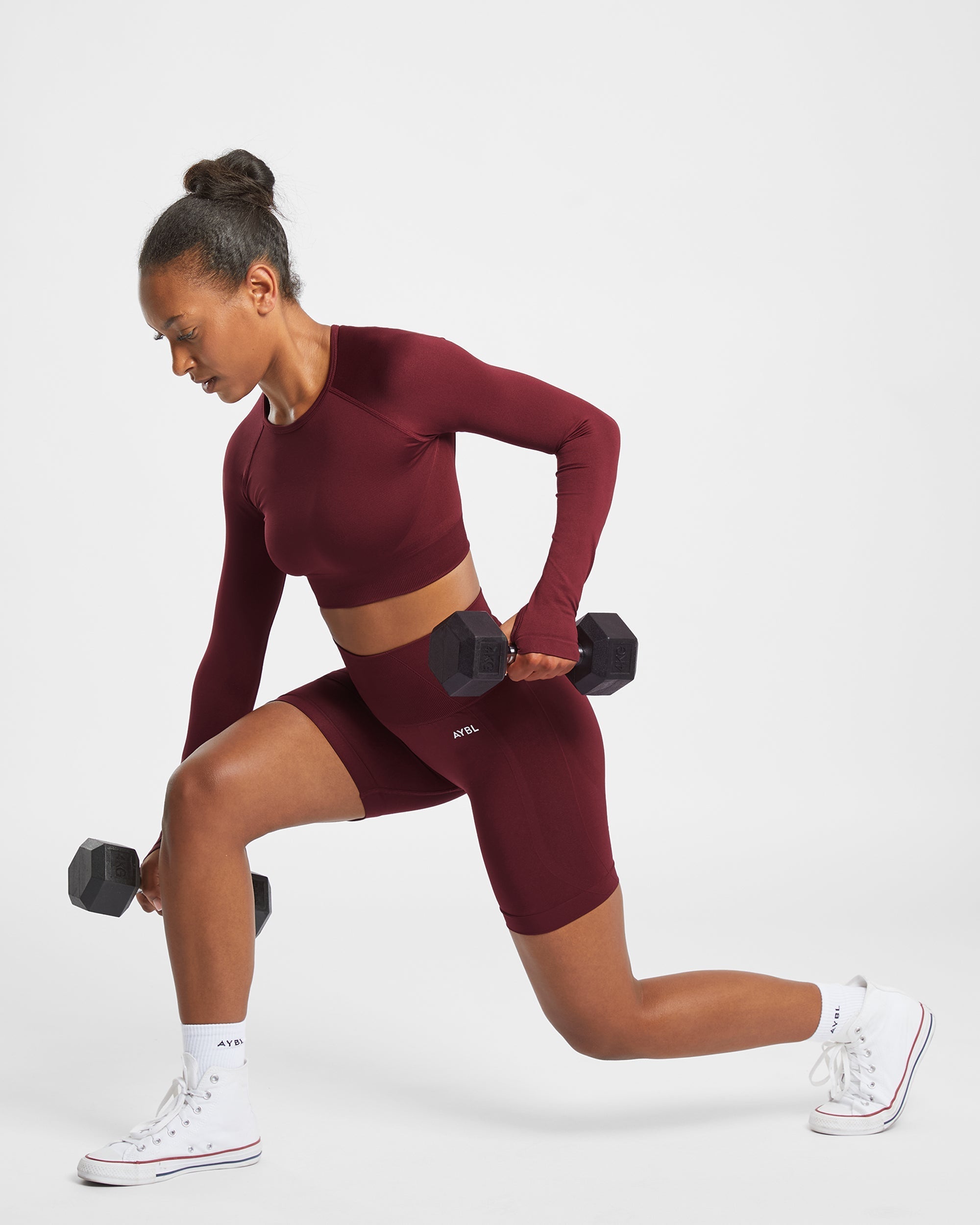 Empower Seamless Cycling Shorts - Rouge Wine