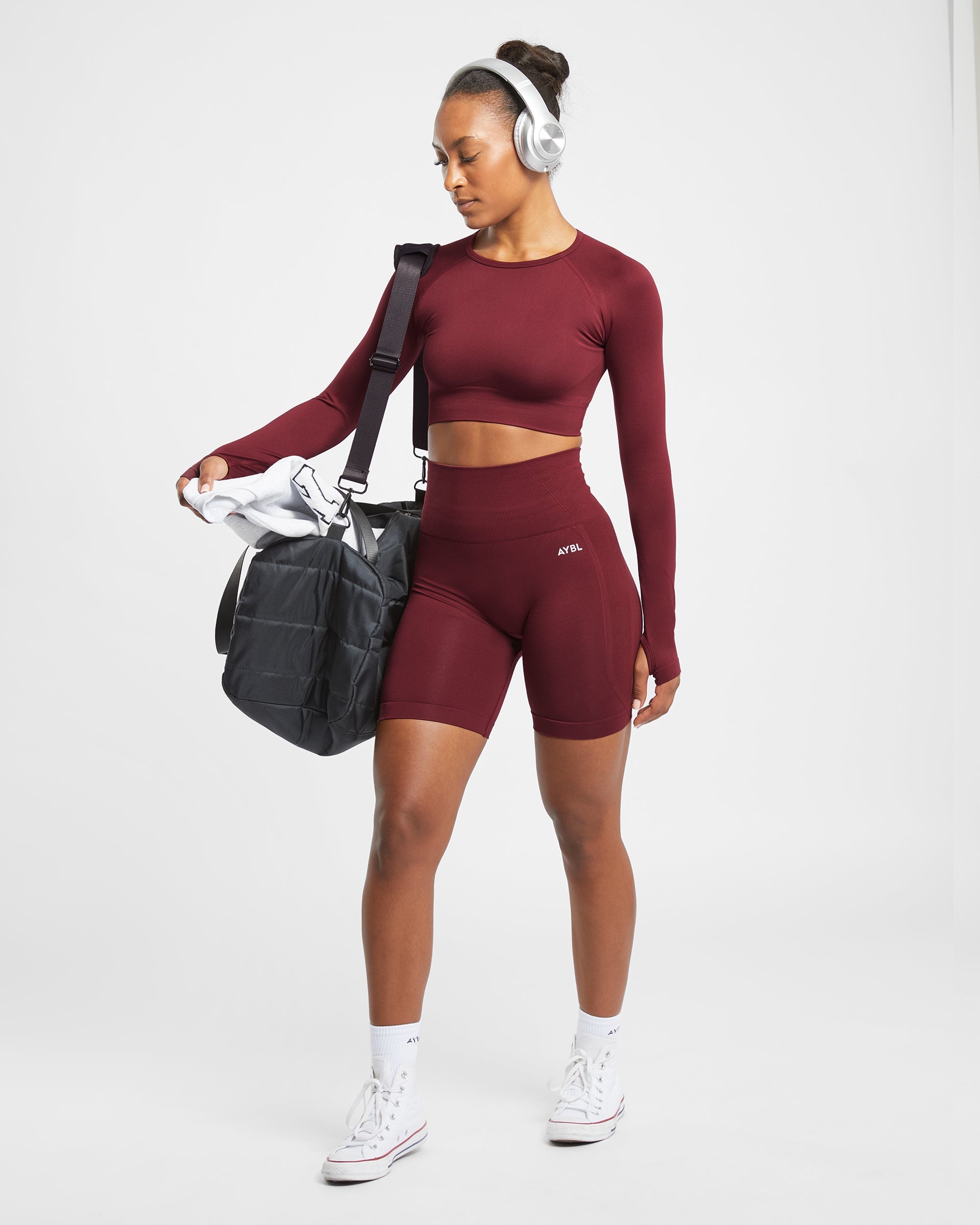 Empower Seamless Cycling Shorts - Rouge Wine