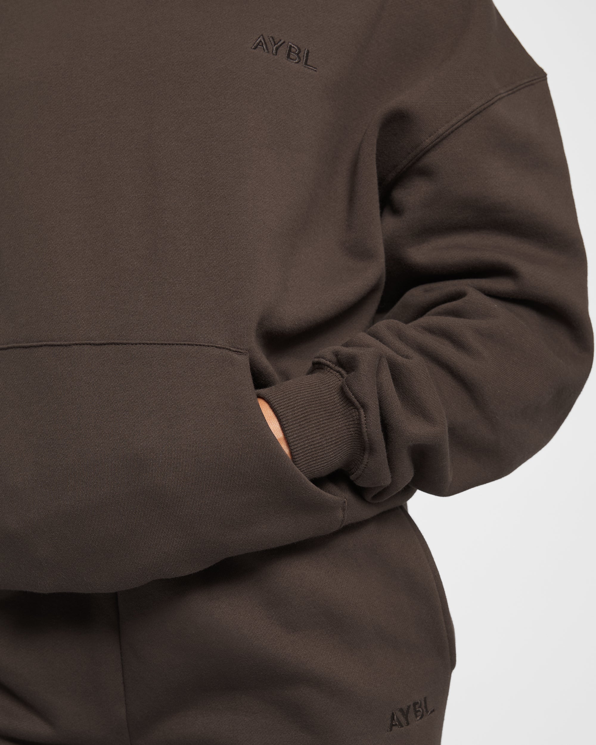 Premium Oversized Joggers - Coffee Marron