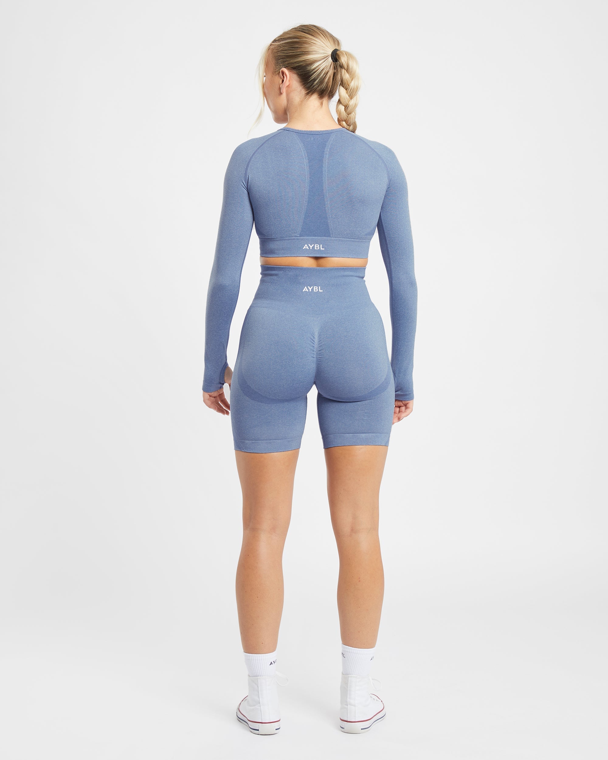 Empower Seamless Cycling Shorts - Bleu Marl