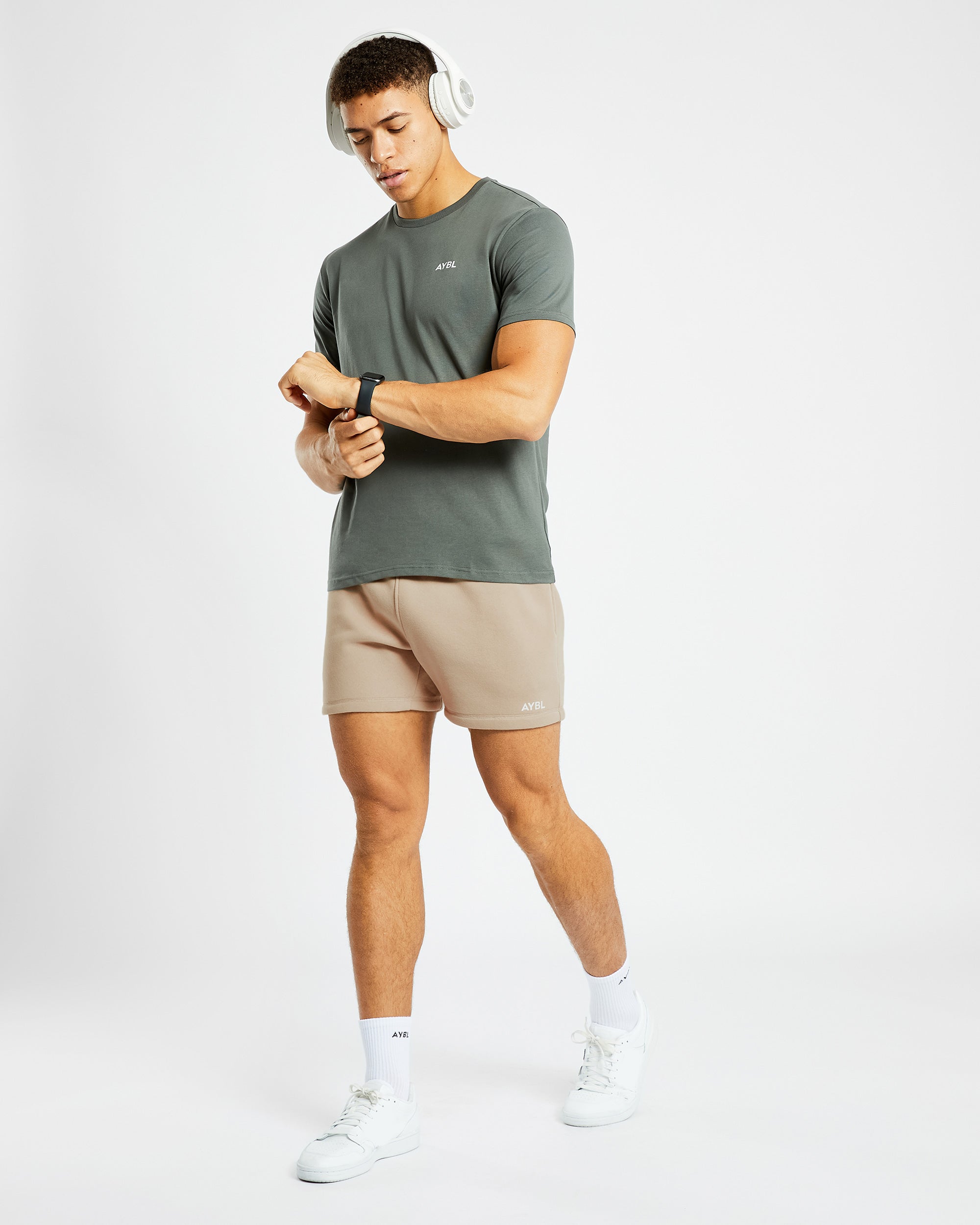 Essential 5" Shorts - Mocha Marron