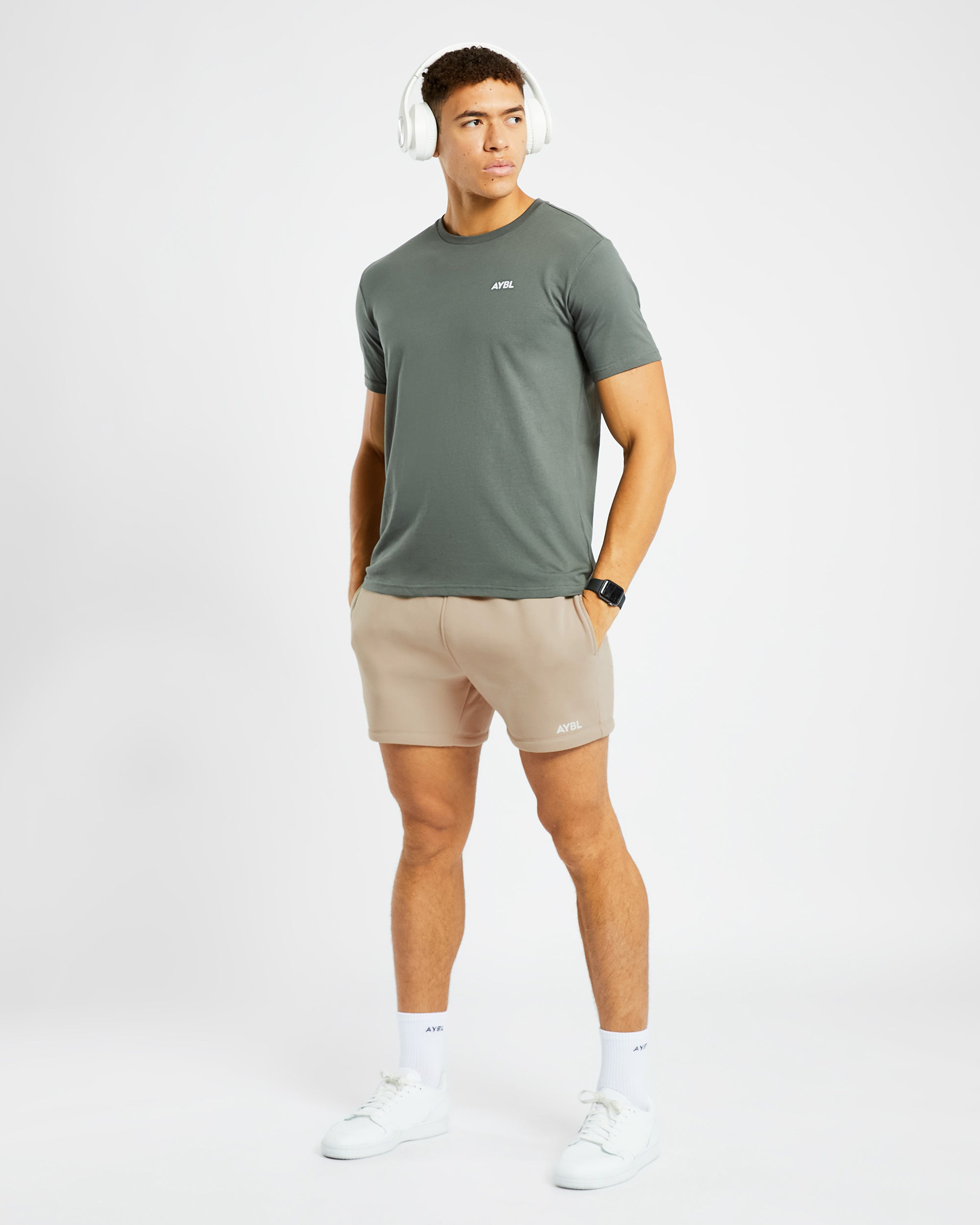 Essential 5" Shorts - Mocha Marron