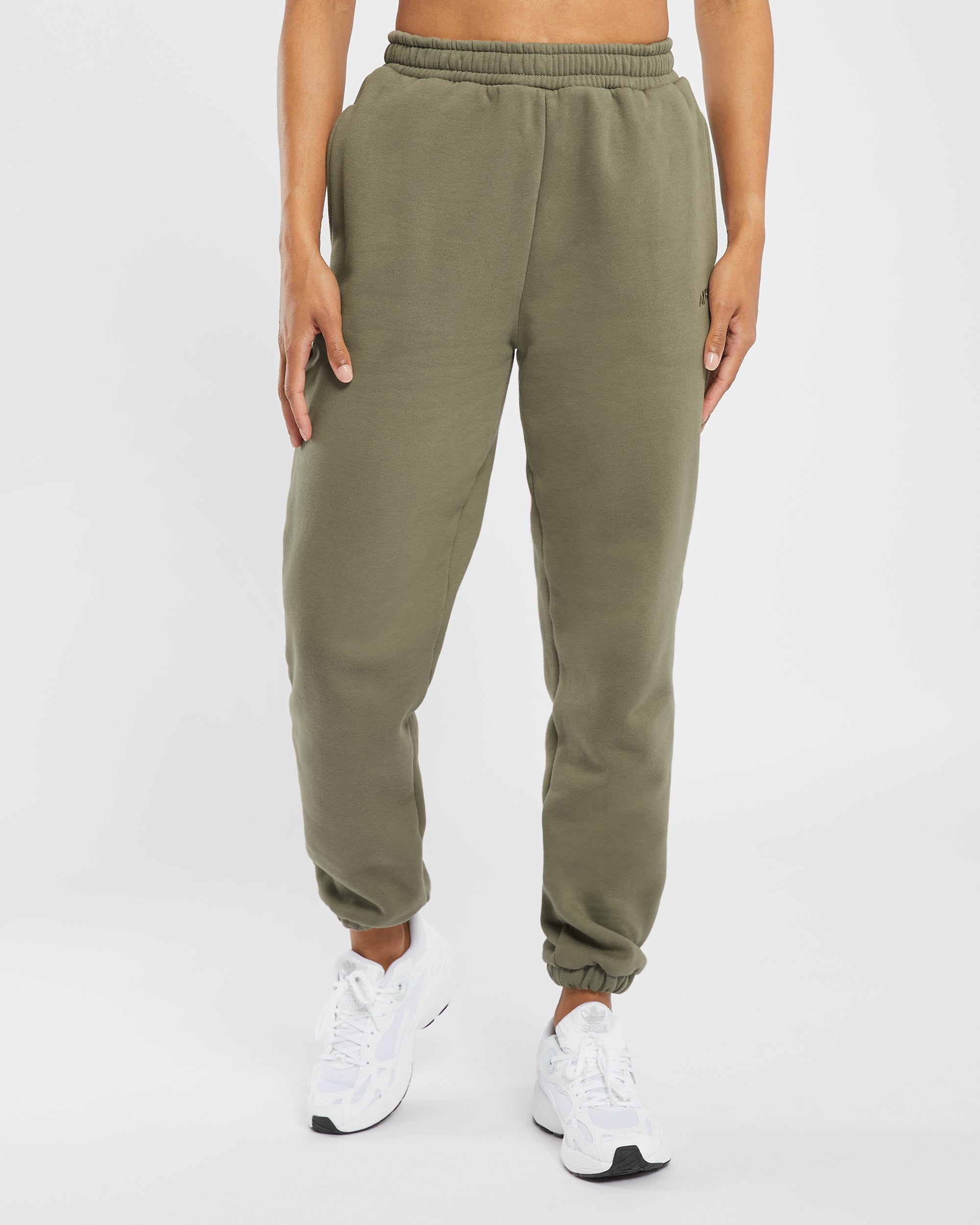 Premium Oversized Joggers - Dusky Olive