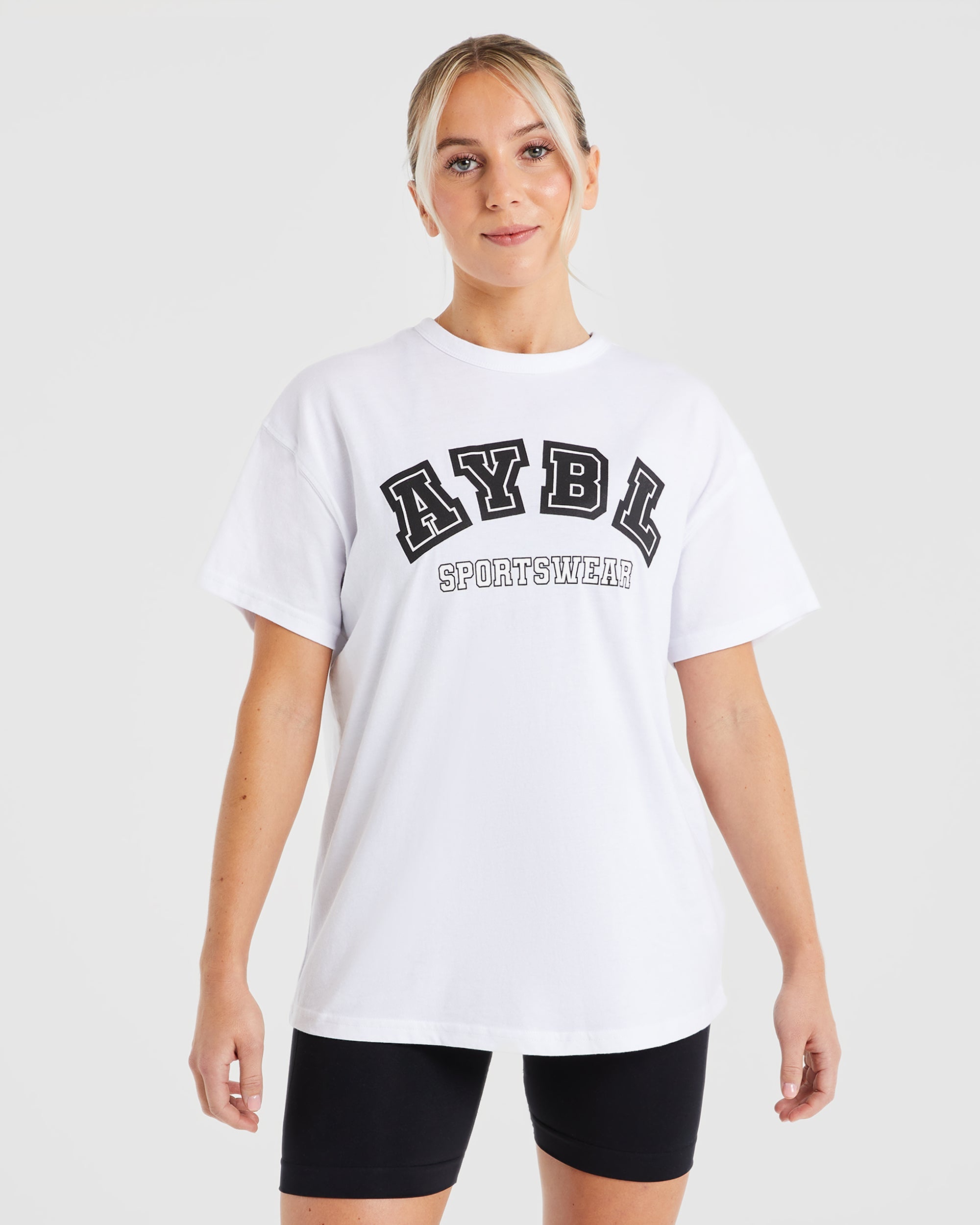 AYBL Sports Oversized T Shirt - Blanc