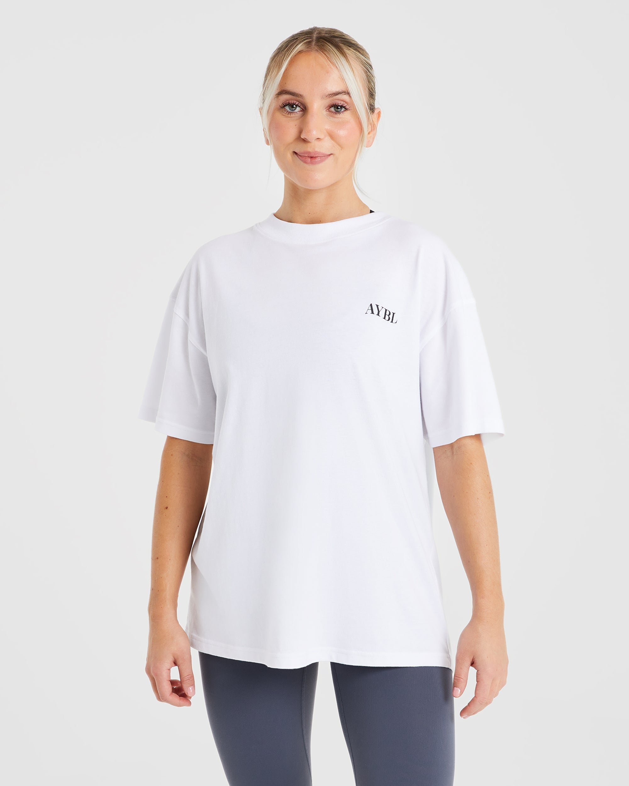 Be Good To Yourself Oversized T Shirt - Blanc