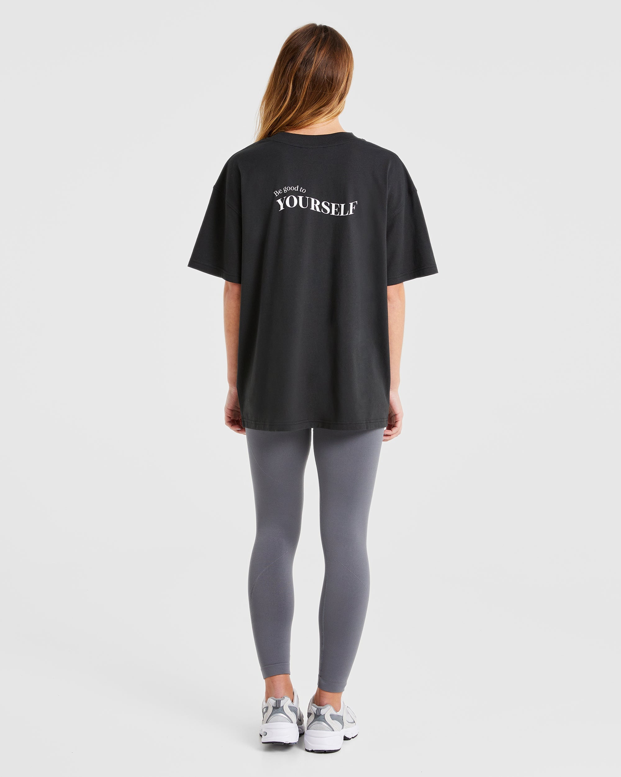 Be Good To Yourself Oversized T Shirt - Noir