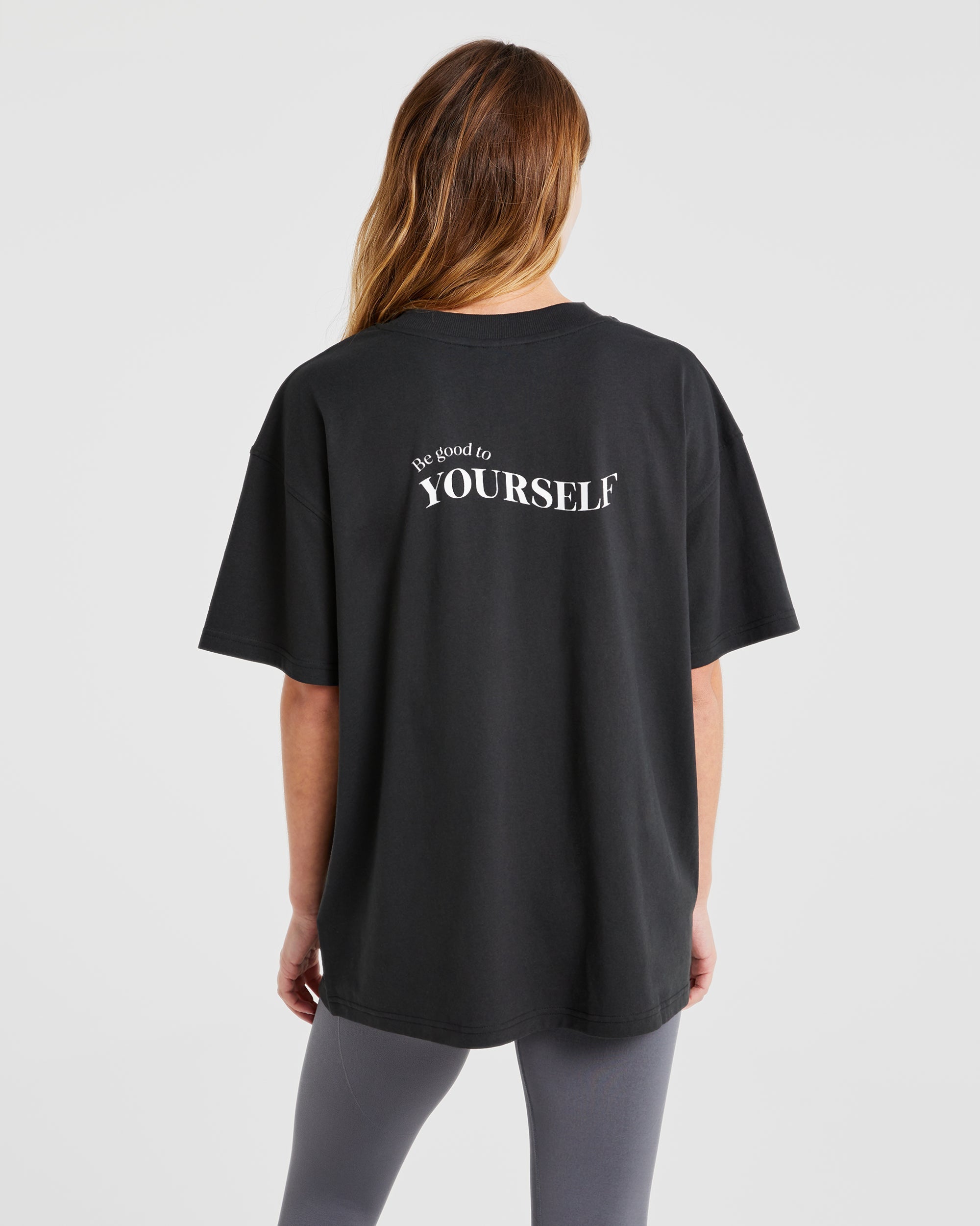 Be Good To Yourself Oversized T Shirt - Noir