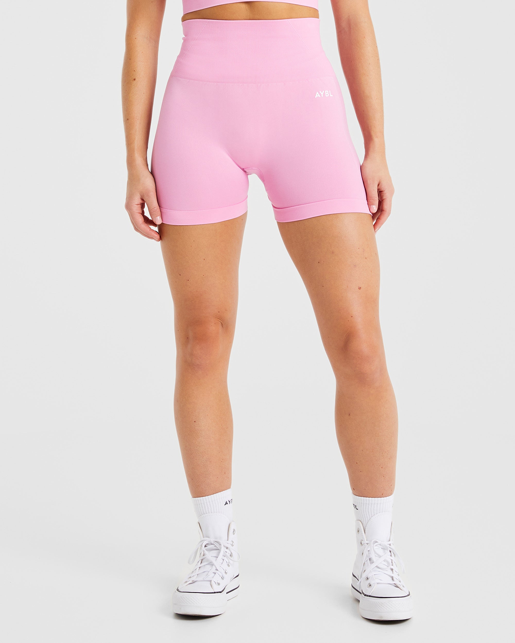 Empower Seamless Shorts - Baby Rose