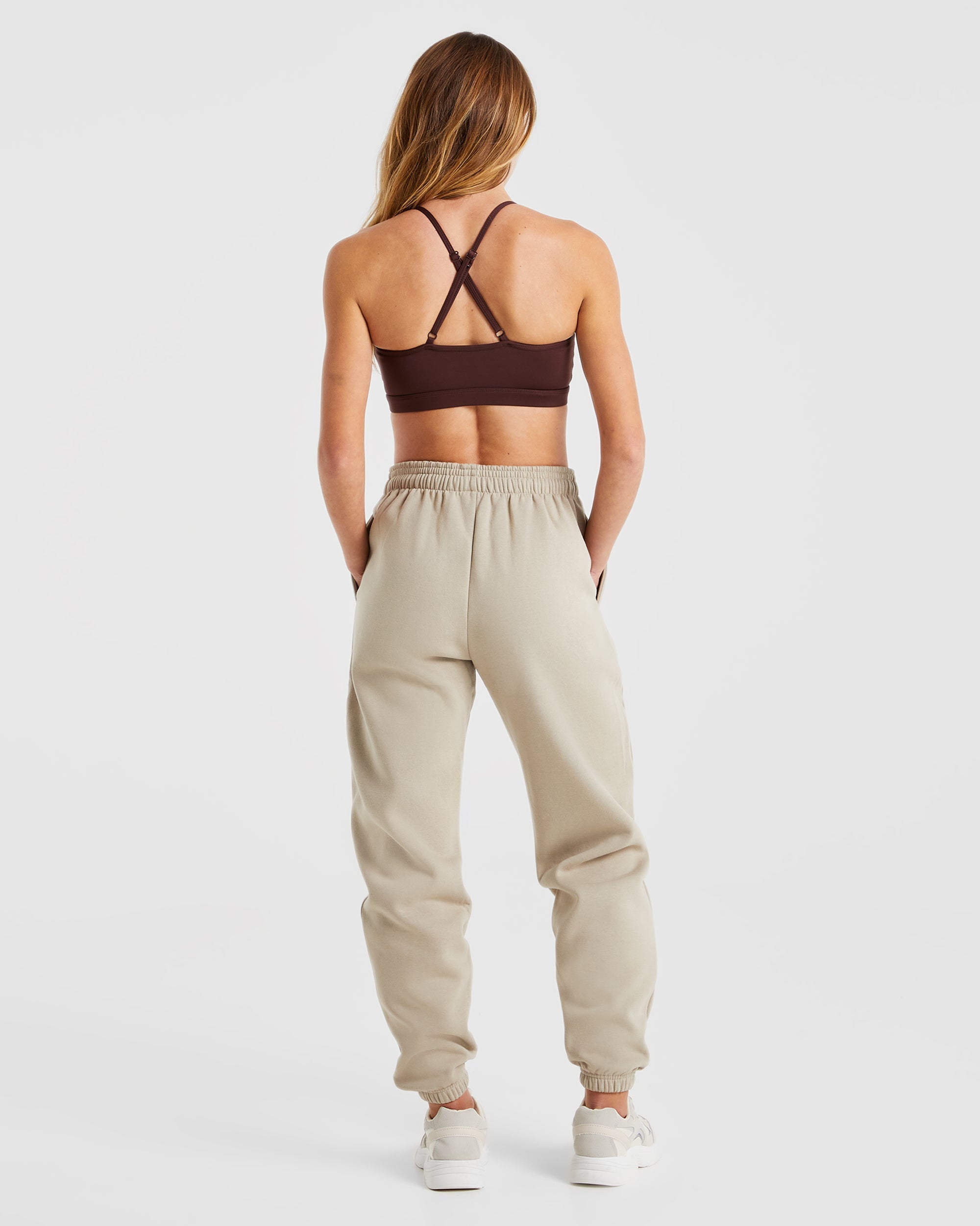 Premium Oversized Joggers - Light Taupe