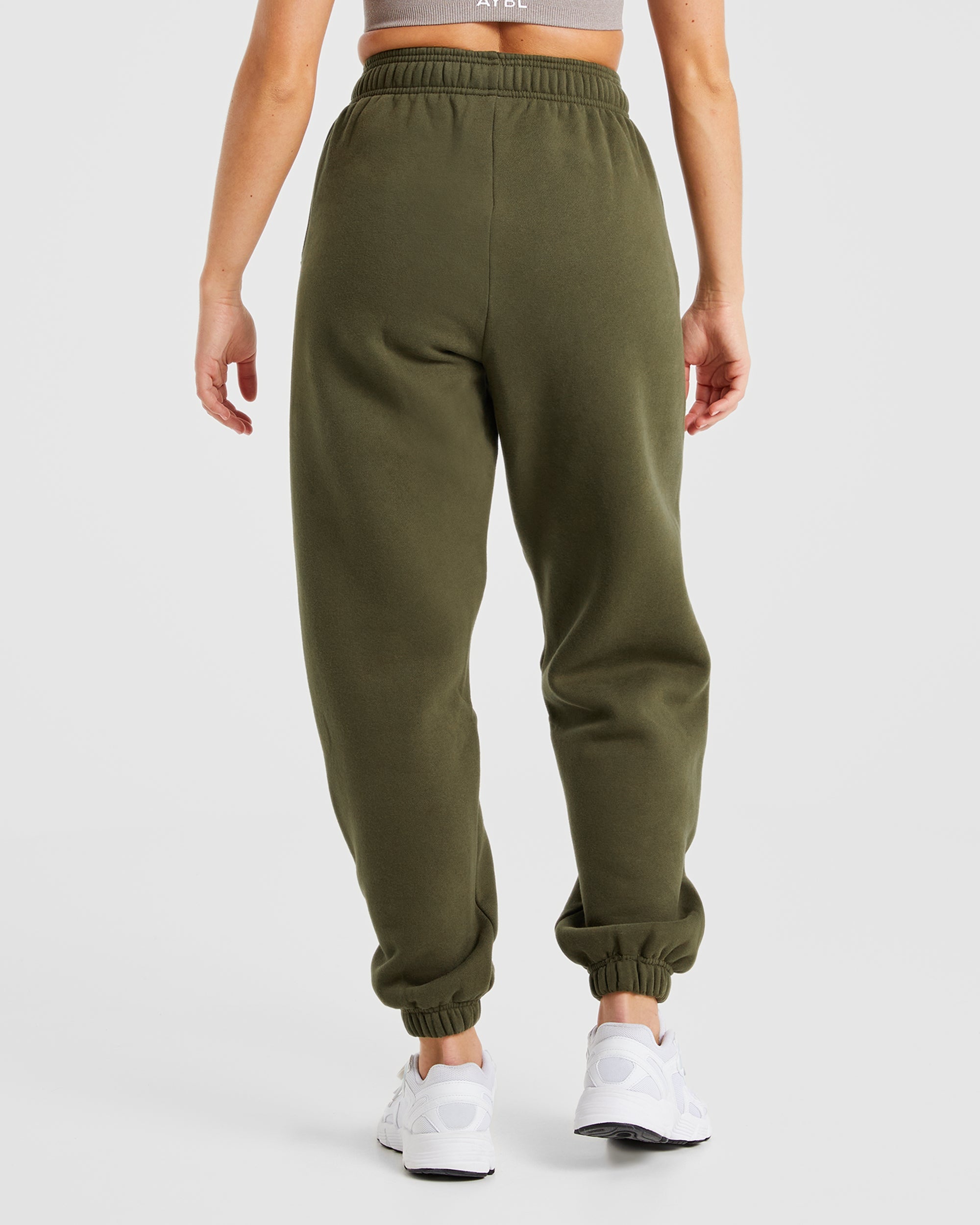 Varsity Oversized Joggers - Khaki