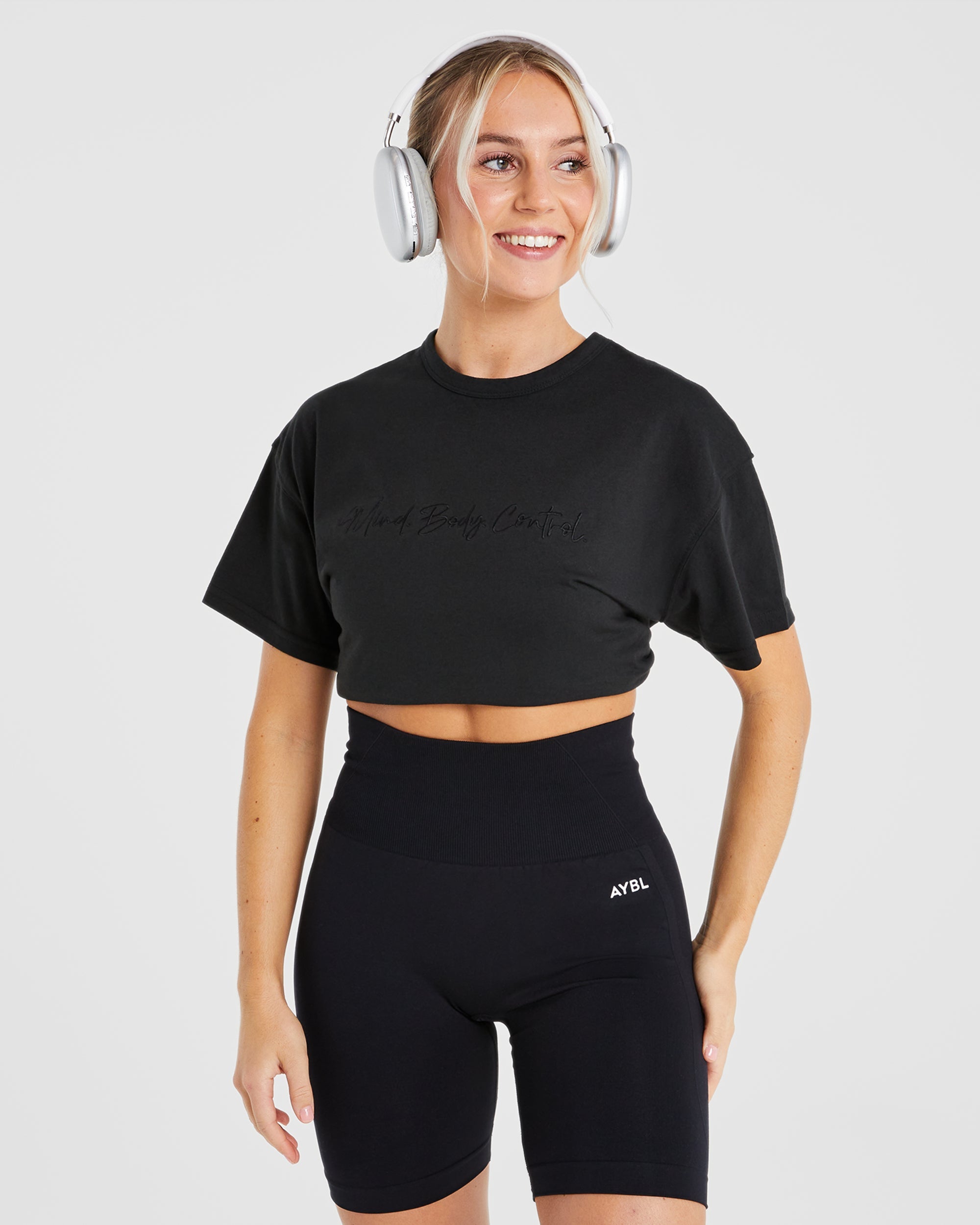 Mind Body Control Oversized T Shirt - Noir