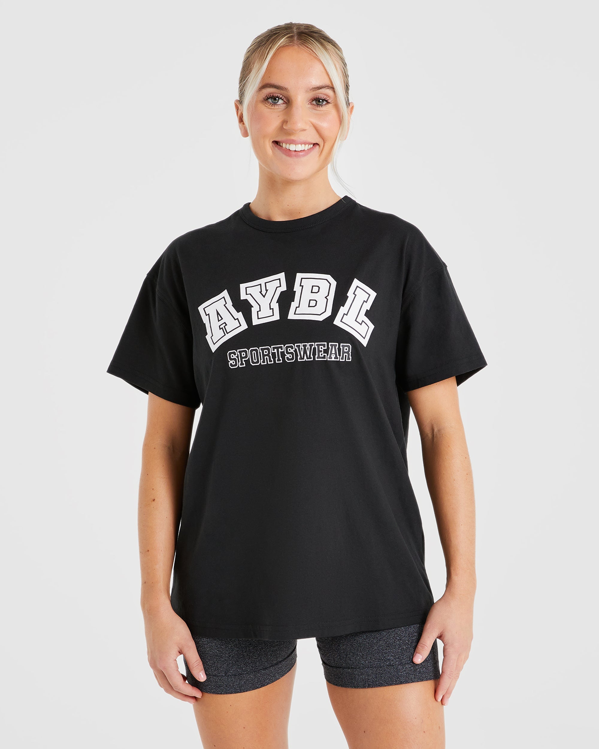 AYBL Sports Oversized T Shirt - Noir