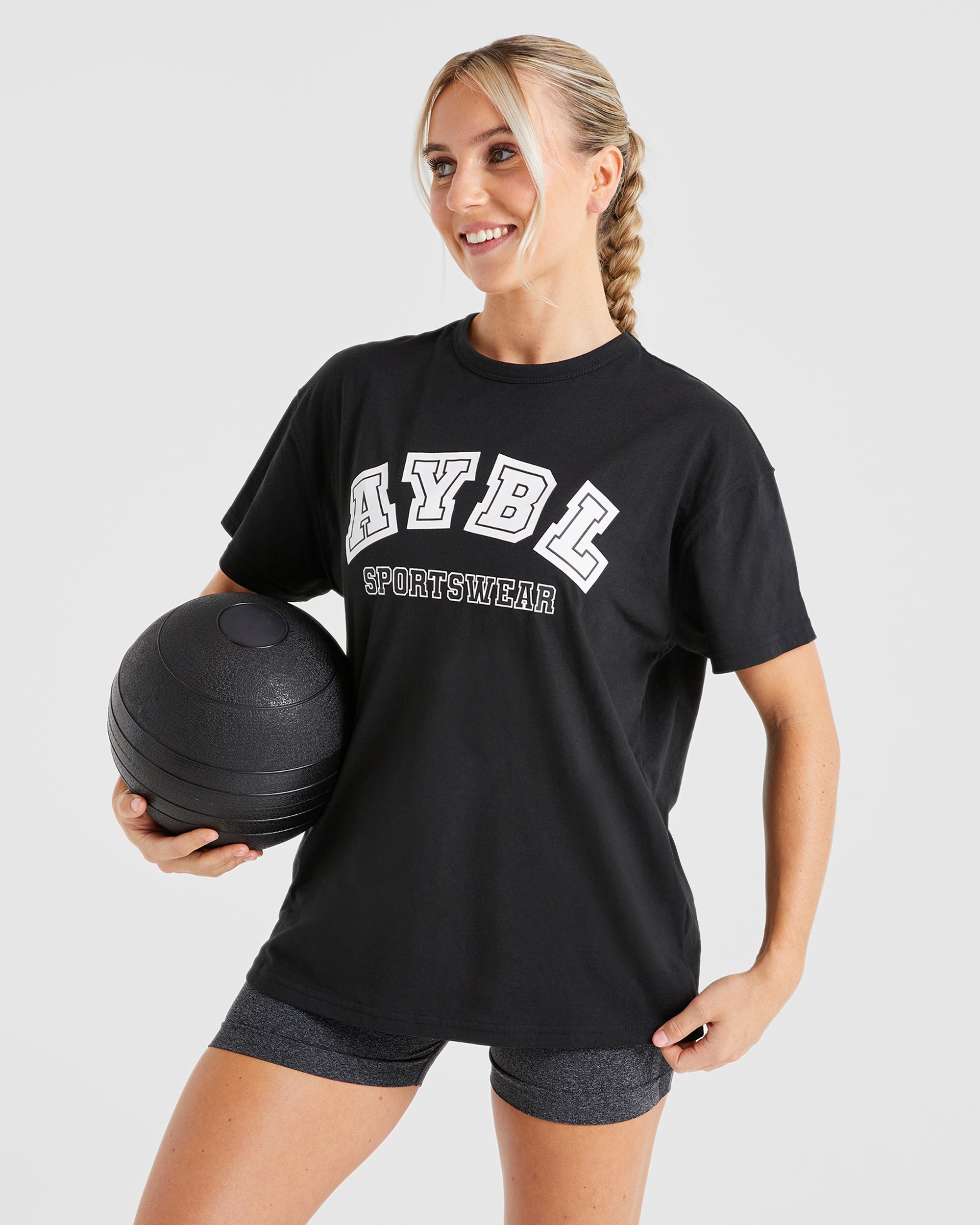 AYBL Sports Oversized T Shirt - Noir