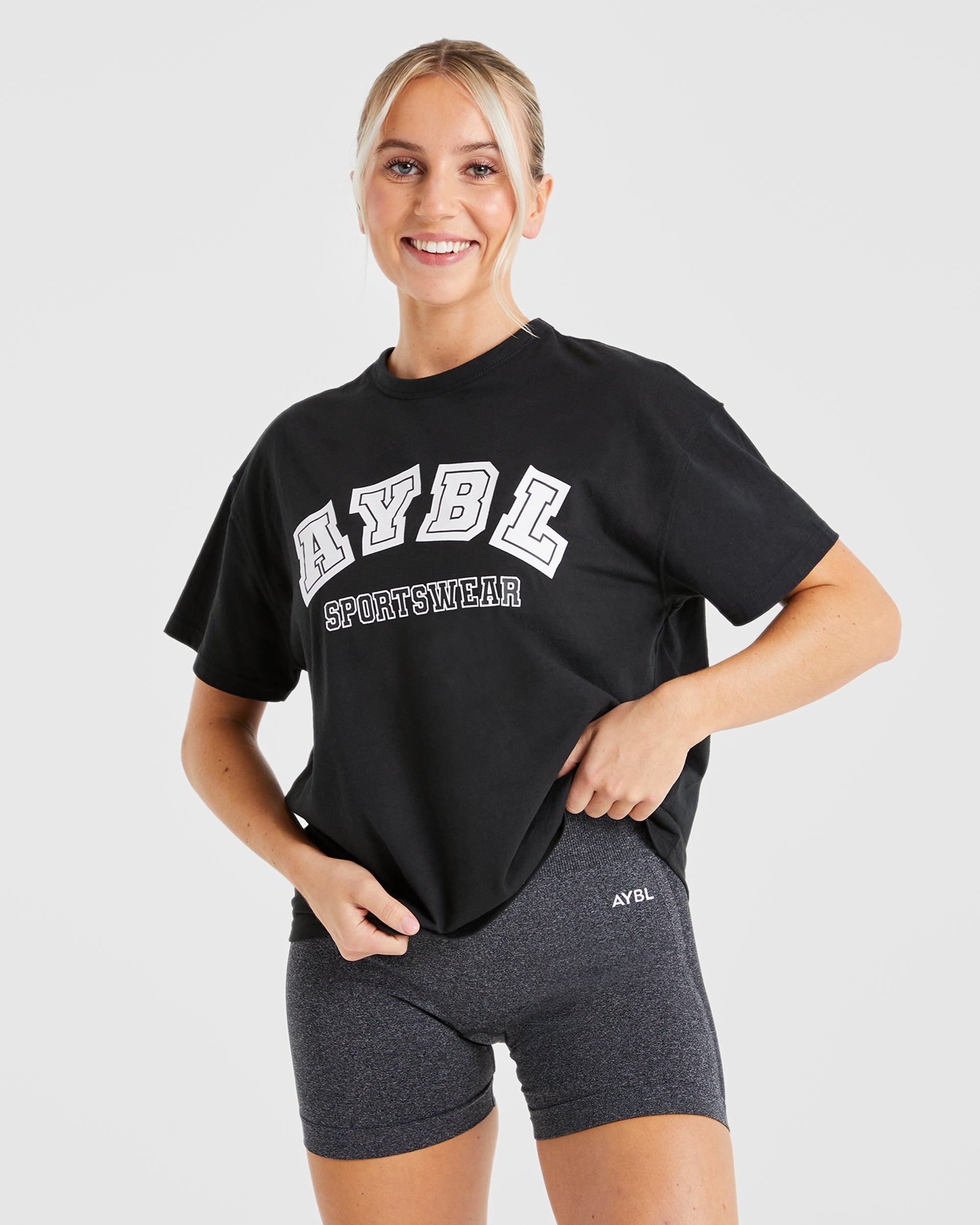 AYBL Sports Oversized T Shirt - Noir