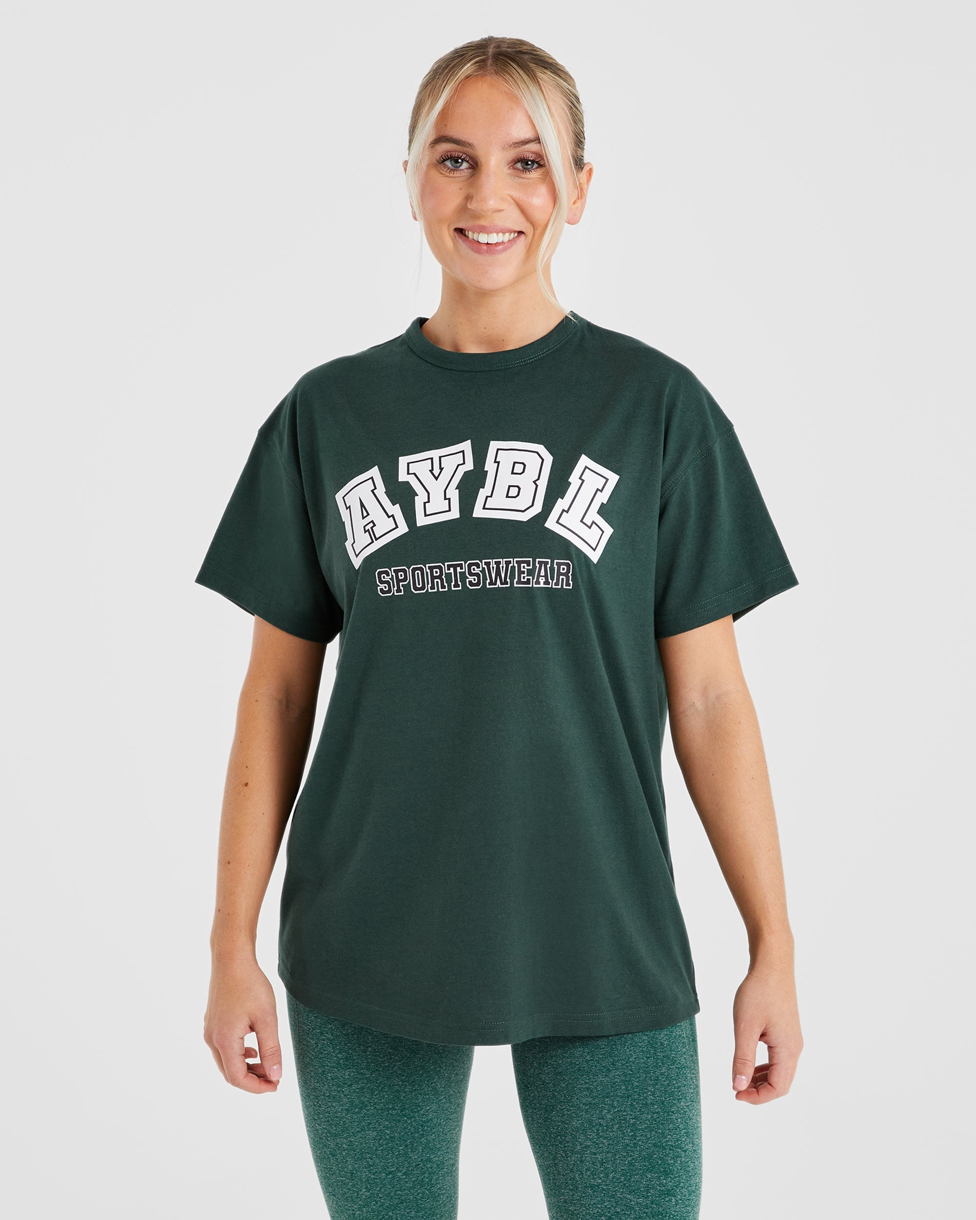 AYBL Sports Oversized T Shirt - Forest Vert