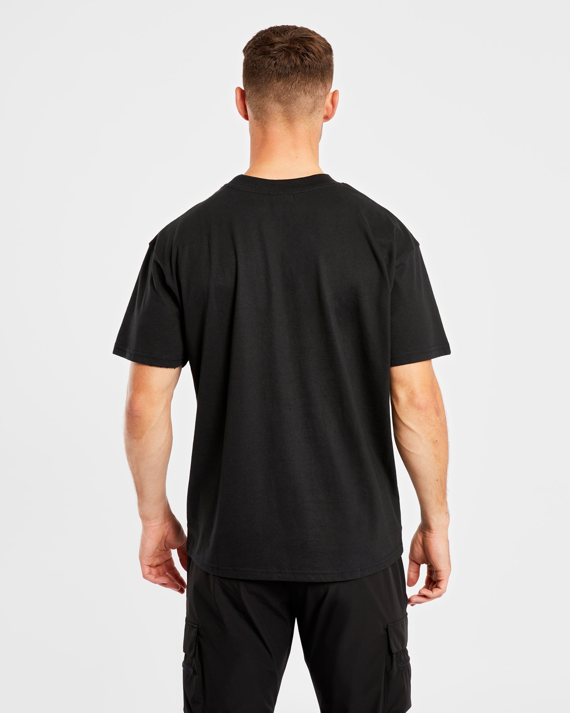 Athletics Varsity Oversized T Shirt - Noir