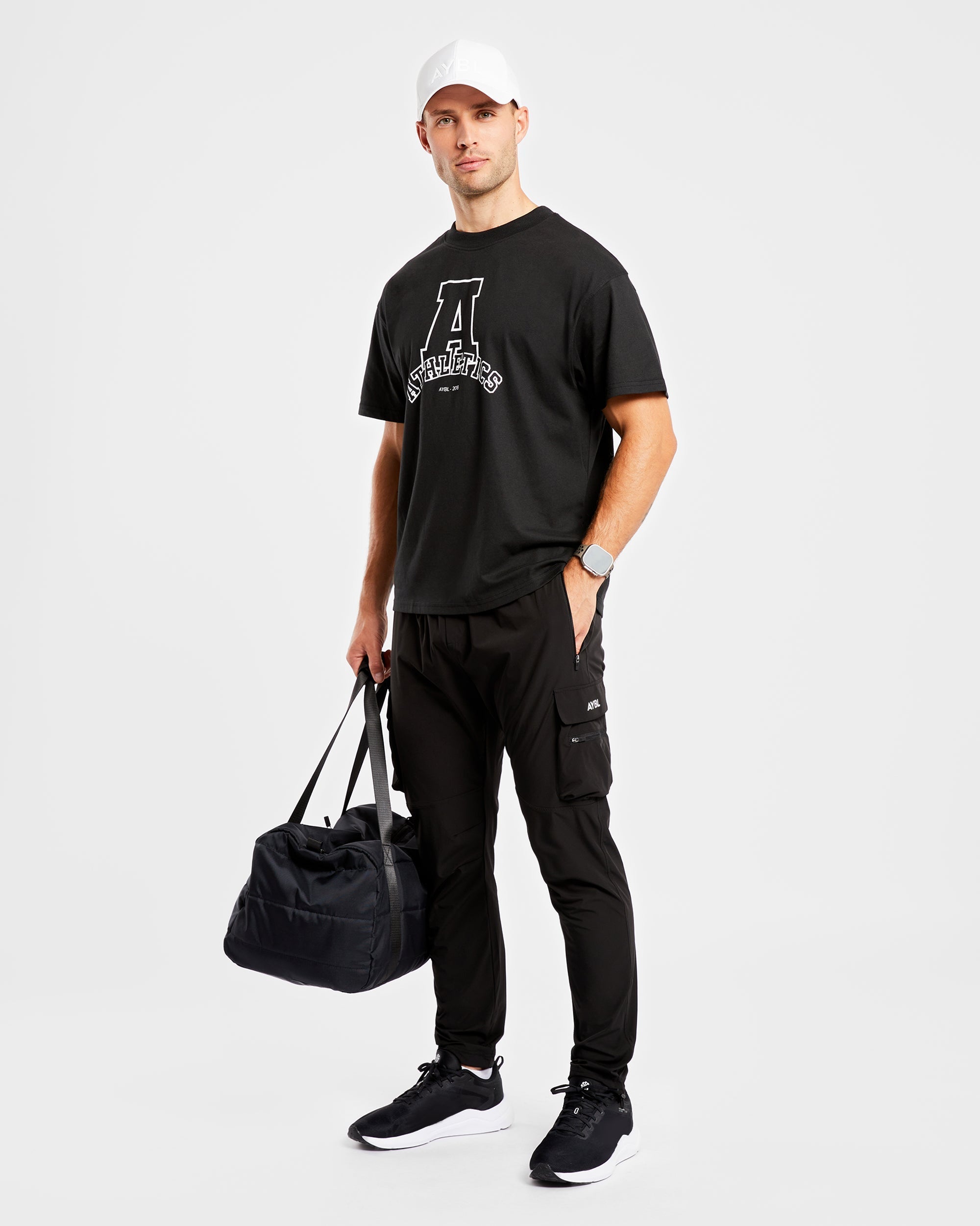 Athletics Varsity Oversized T Shirt - Noir