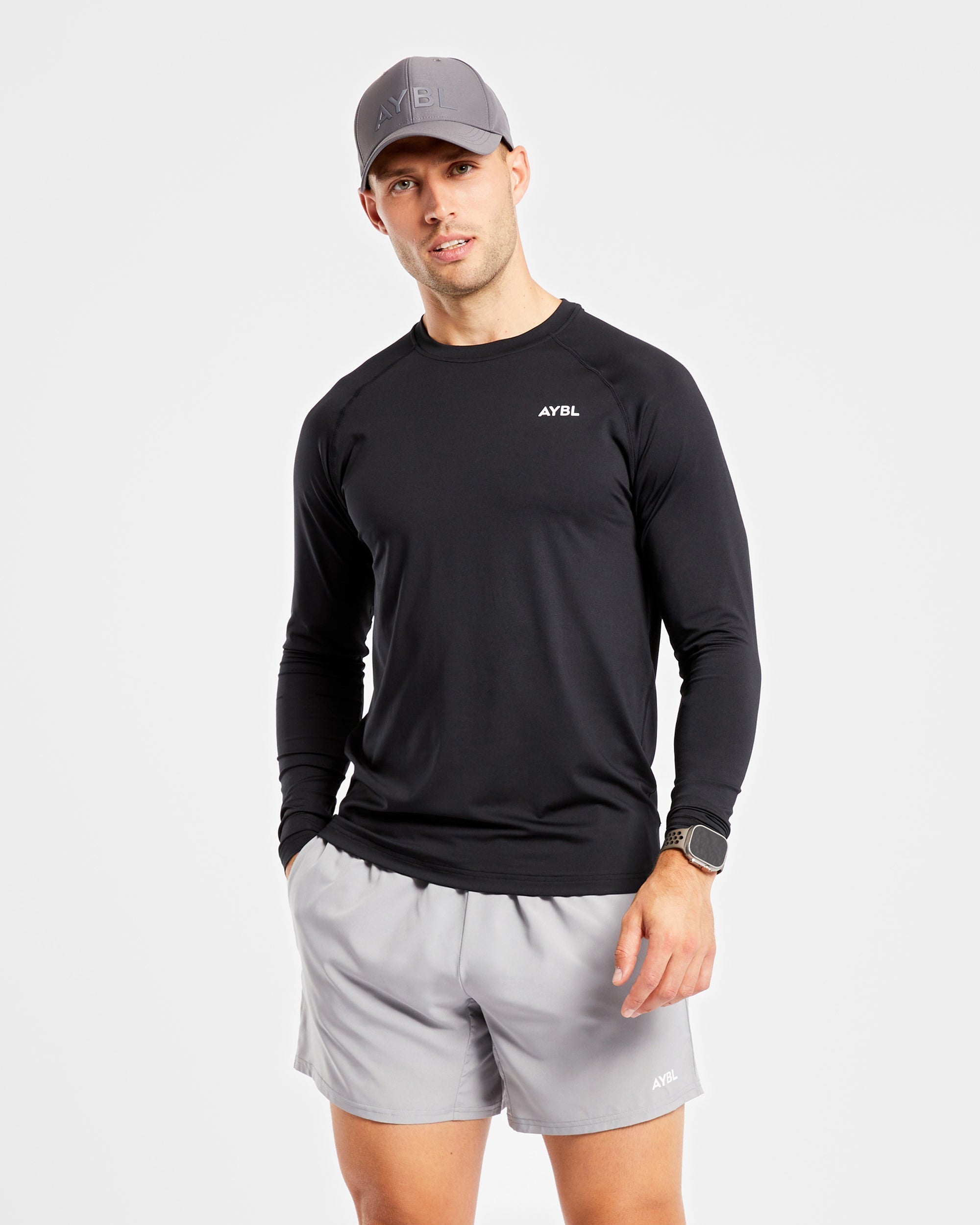 Essential Long Sleeve T Shirt - Noir