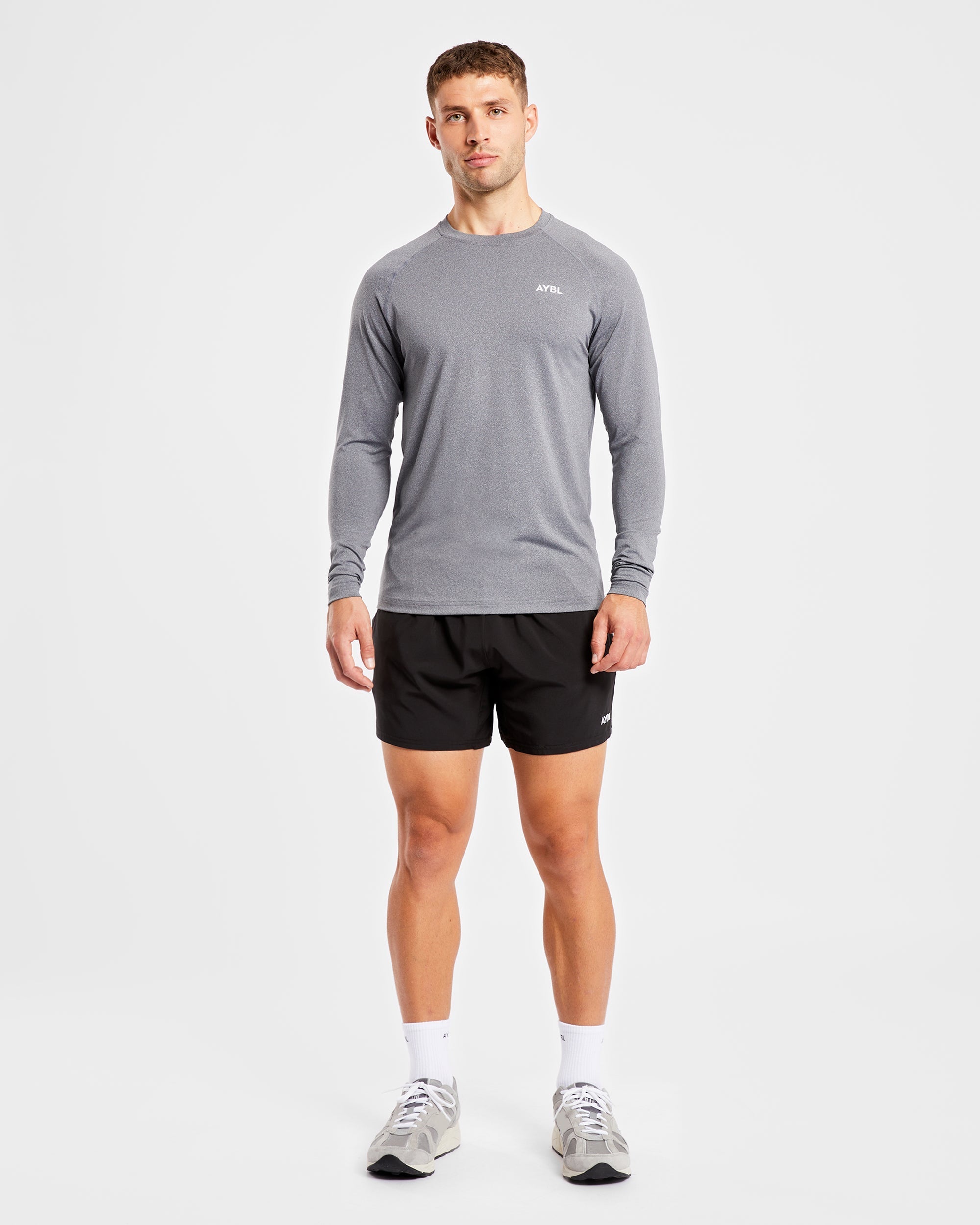 Essential Long Sleeve T Shirt - Gris Marl