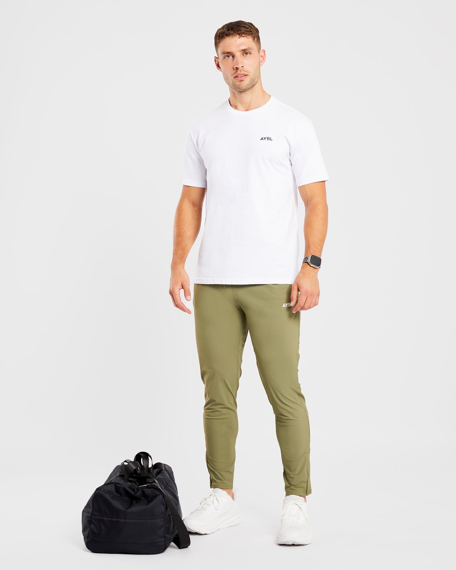 Ascend Zip Joggers - Olive Vert