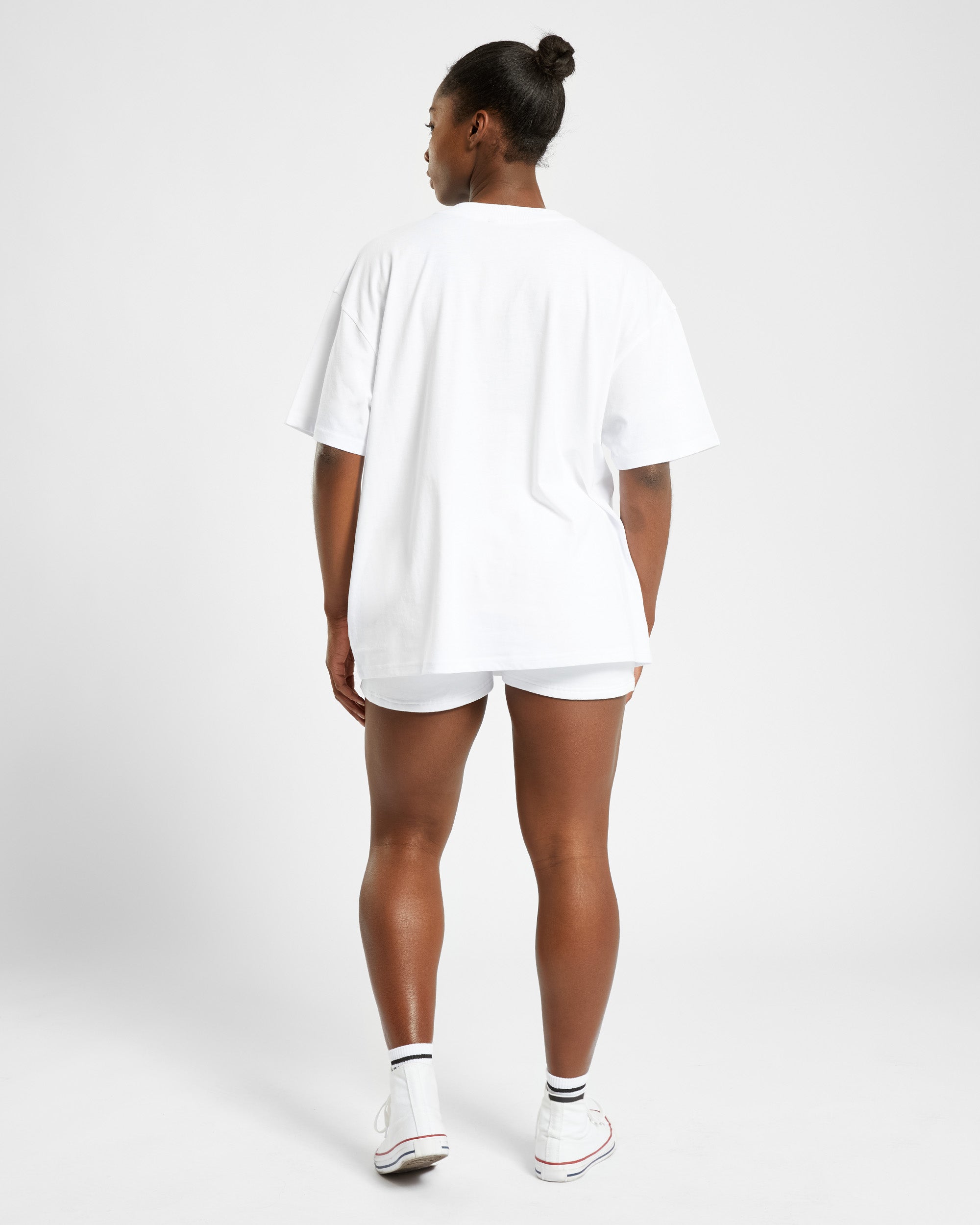 Athletics Varsity Oversized T Shirt - Blanc