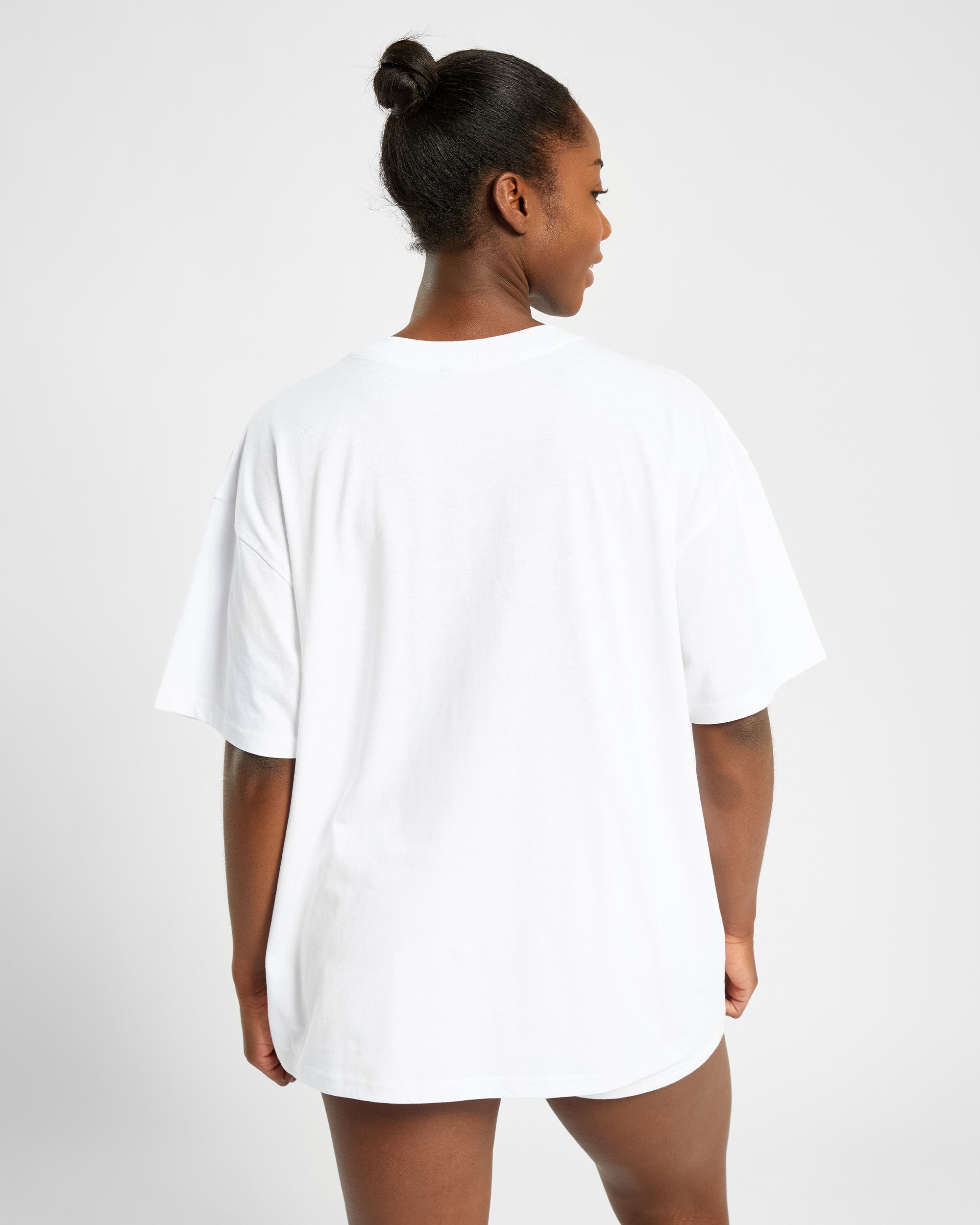 Athletics Varsity Oversized T Shirt - Blanc