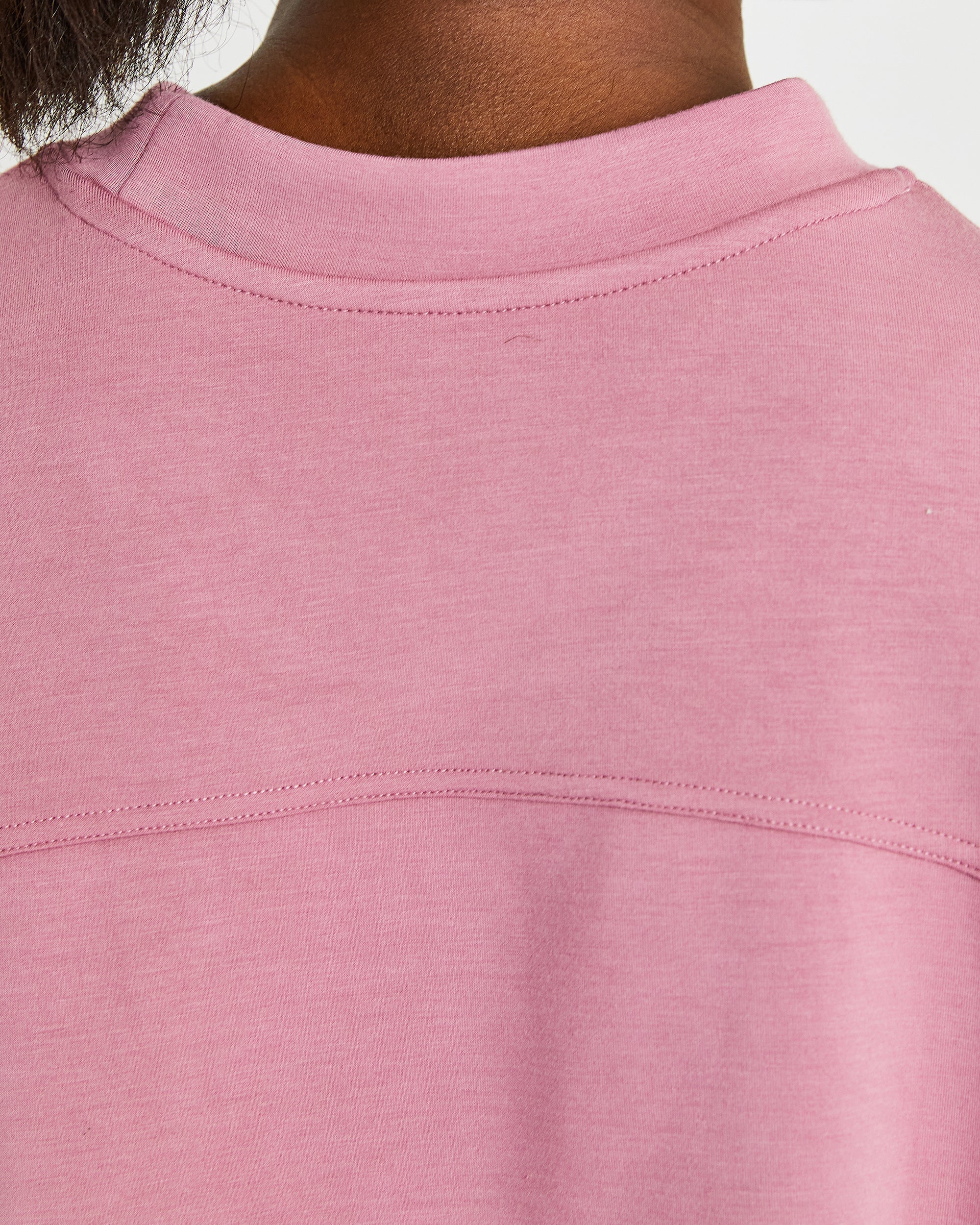 Oversized Crop Jumper - Rose