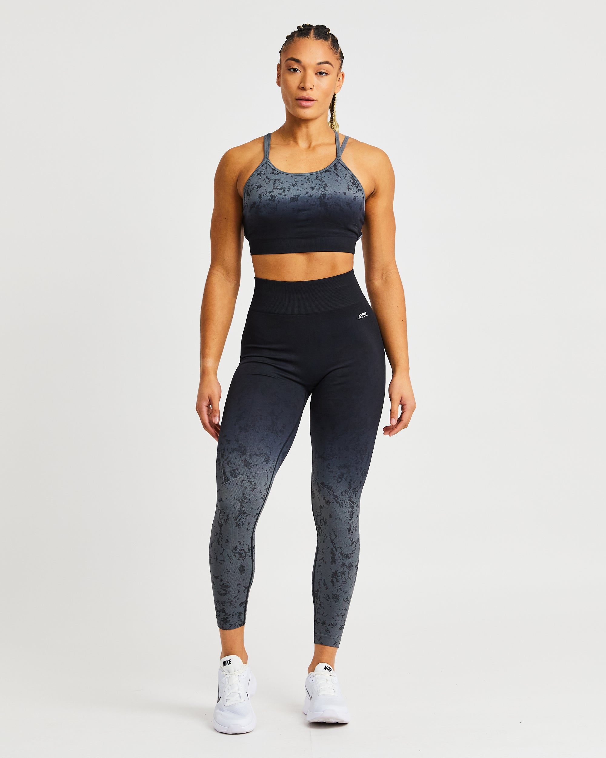 Flare Seamless Sports Bra - Noir