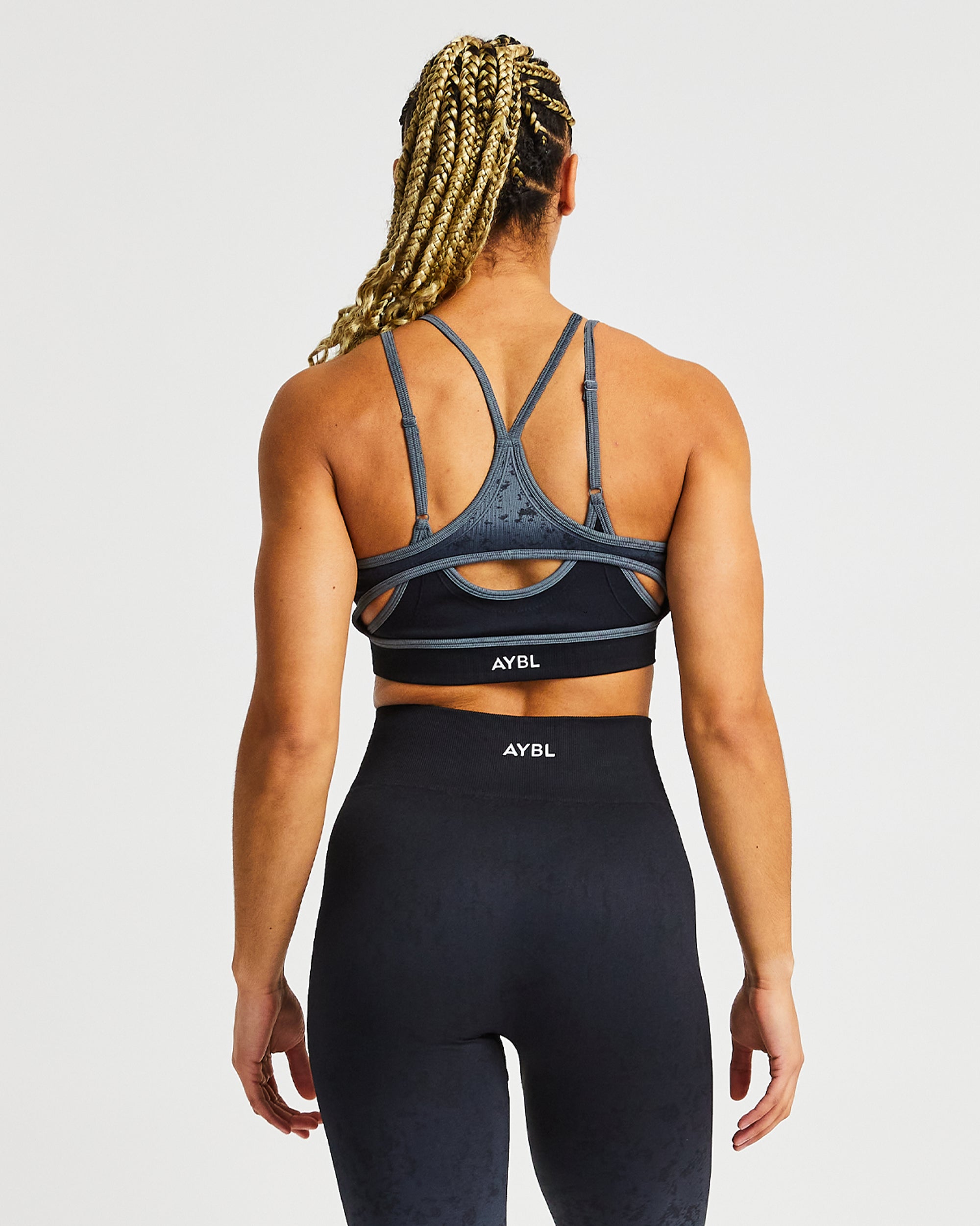 Flare Seamless Sports Bra - Noir