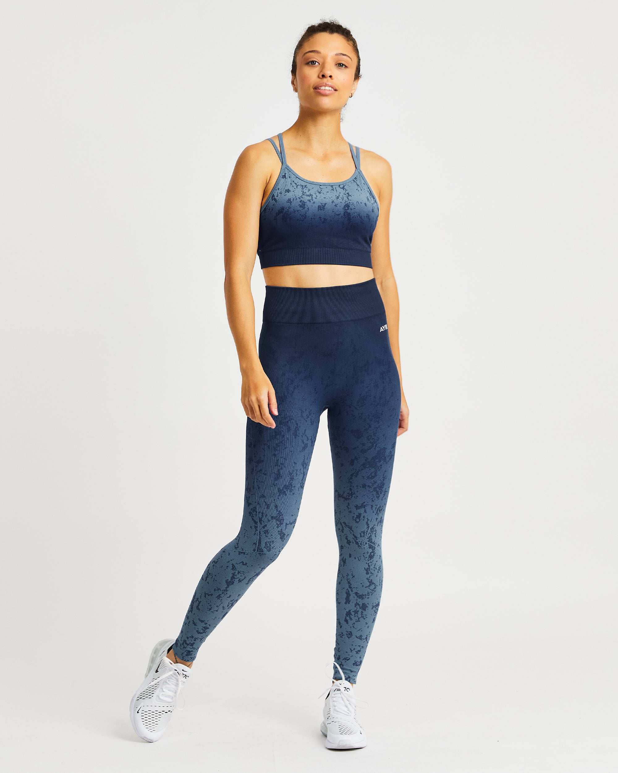 Flare Seamless Sports Bra - Bleu