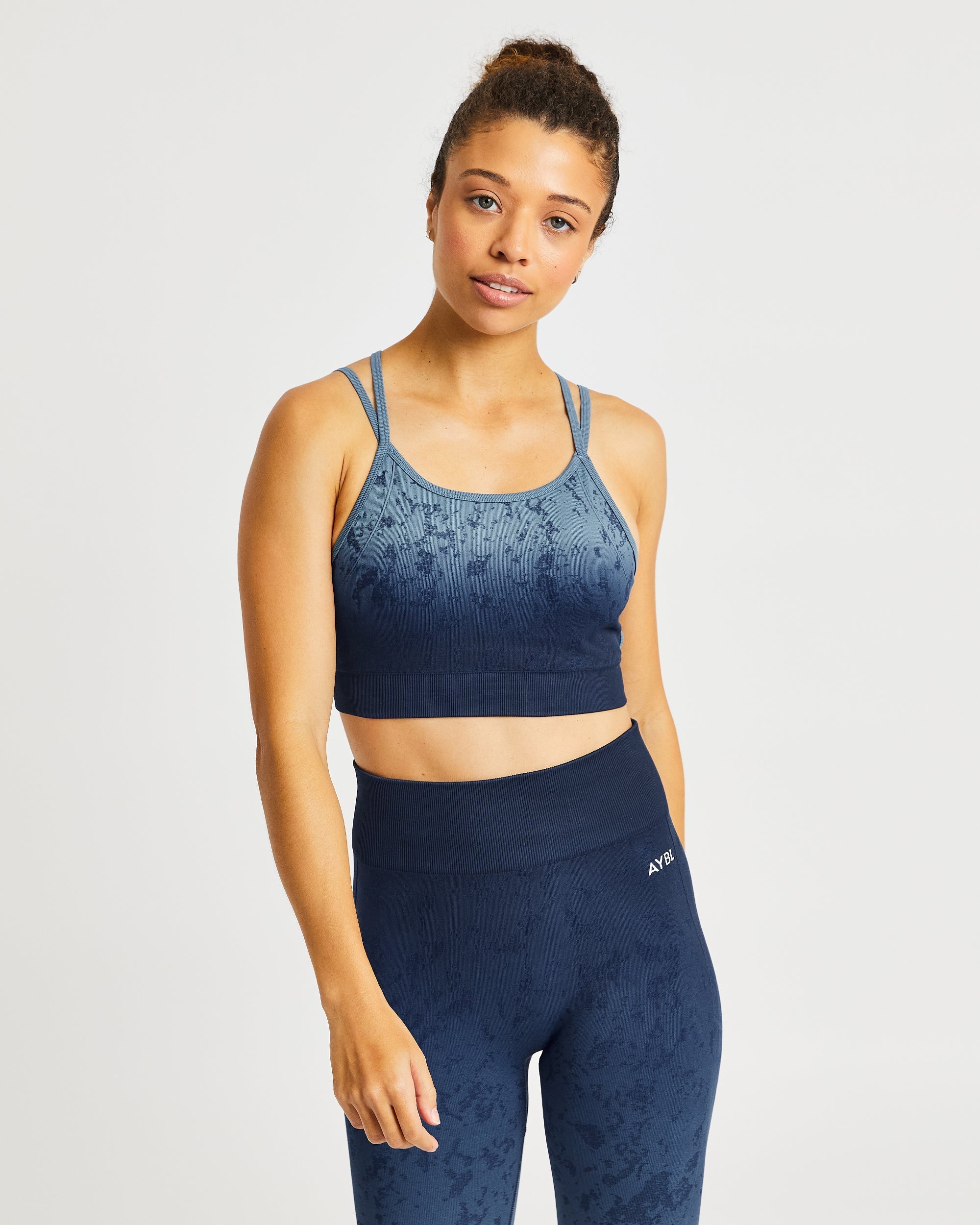 Flare Seamless Sports Bra - Bleu