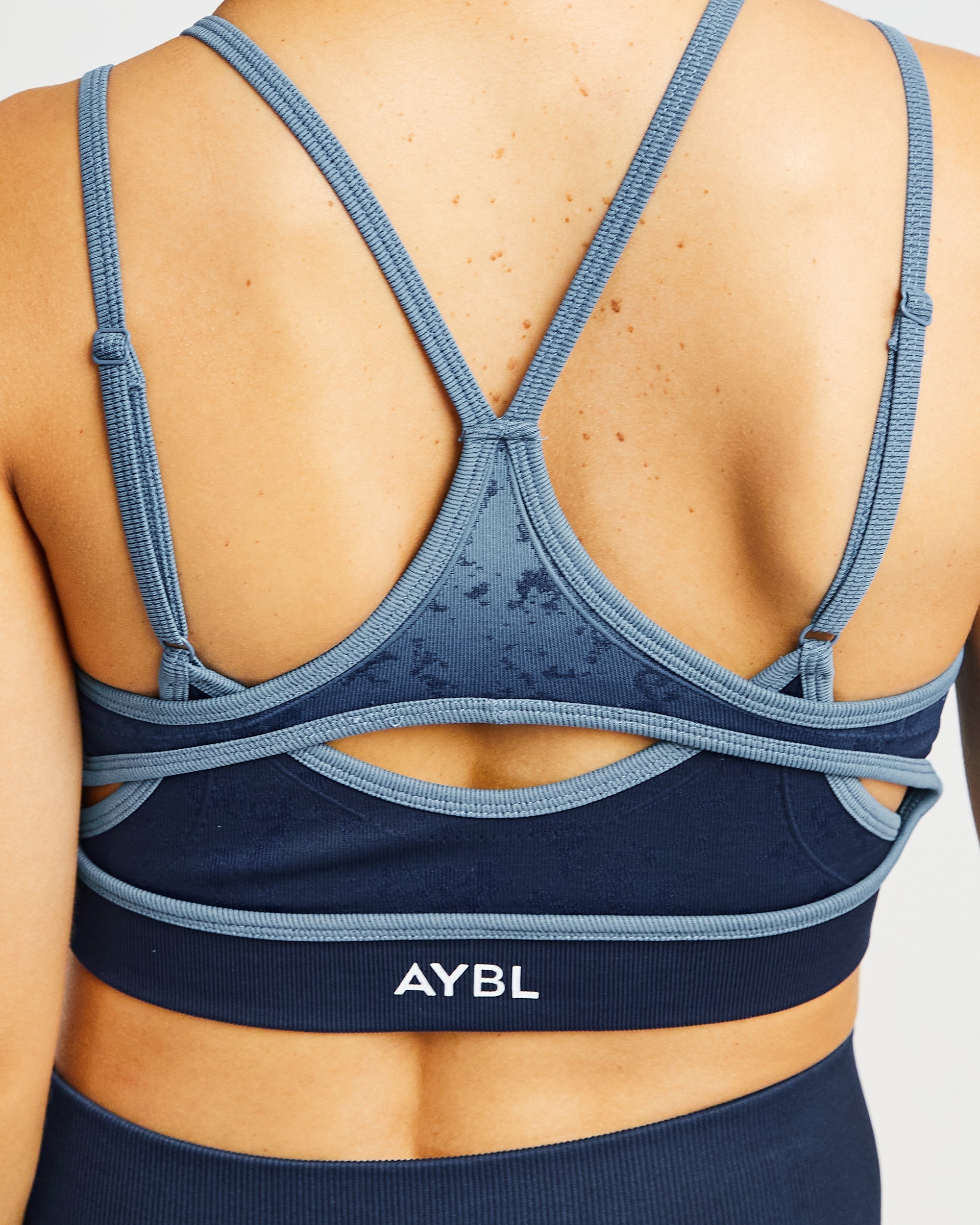 Flare Seamless Sports Bra - Bleu