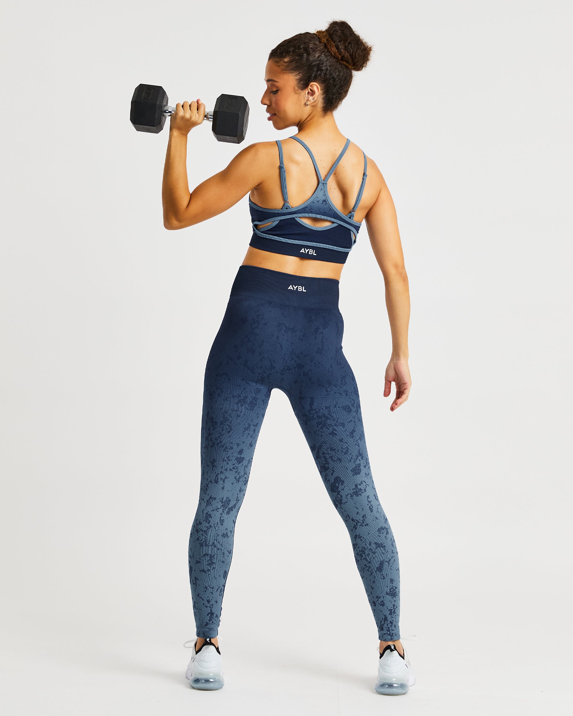 Flare Seamless Sports Bra - Bleu