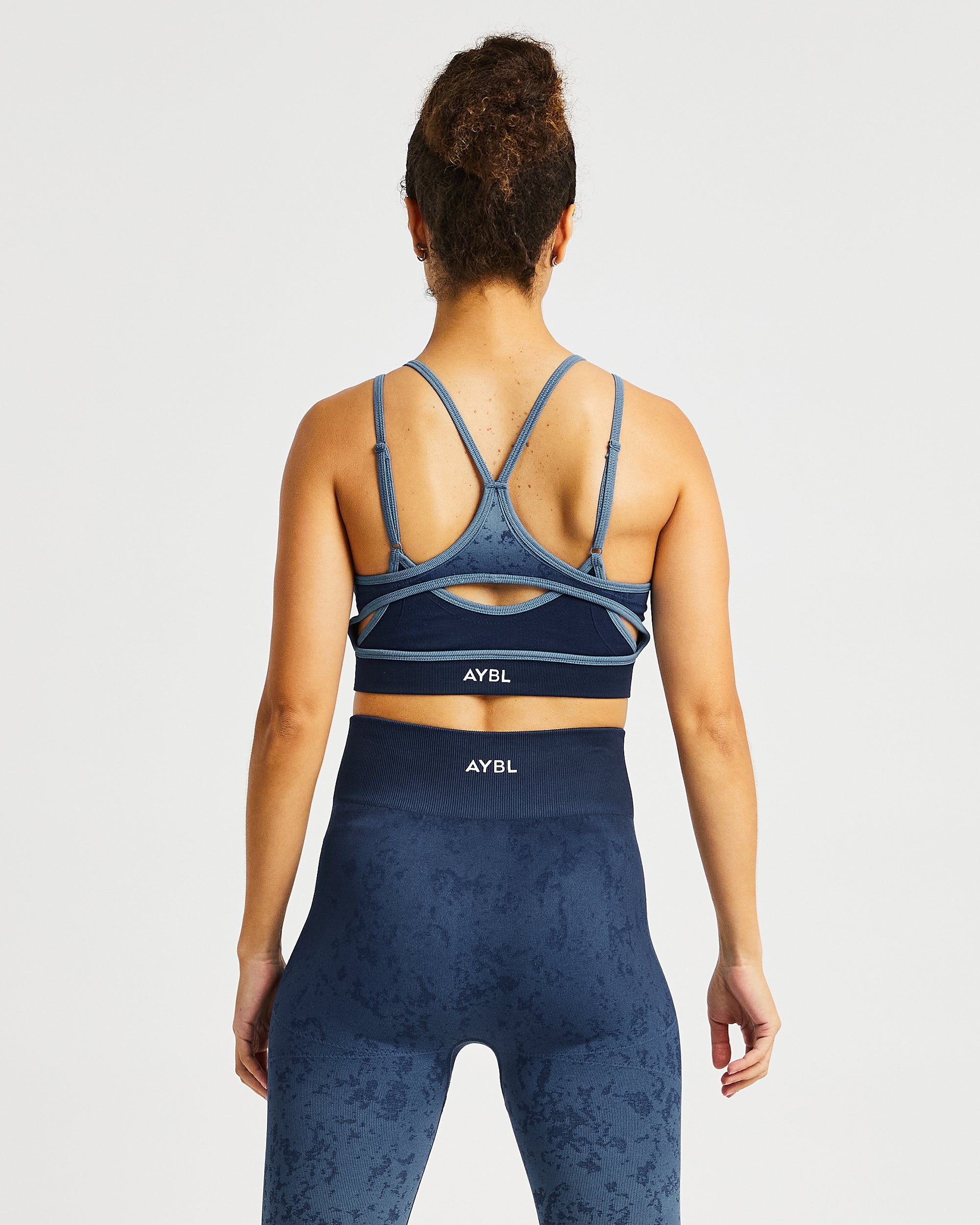 Flare Seamless Sports Bra - Bleu