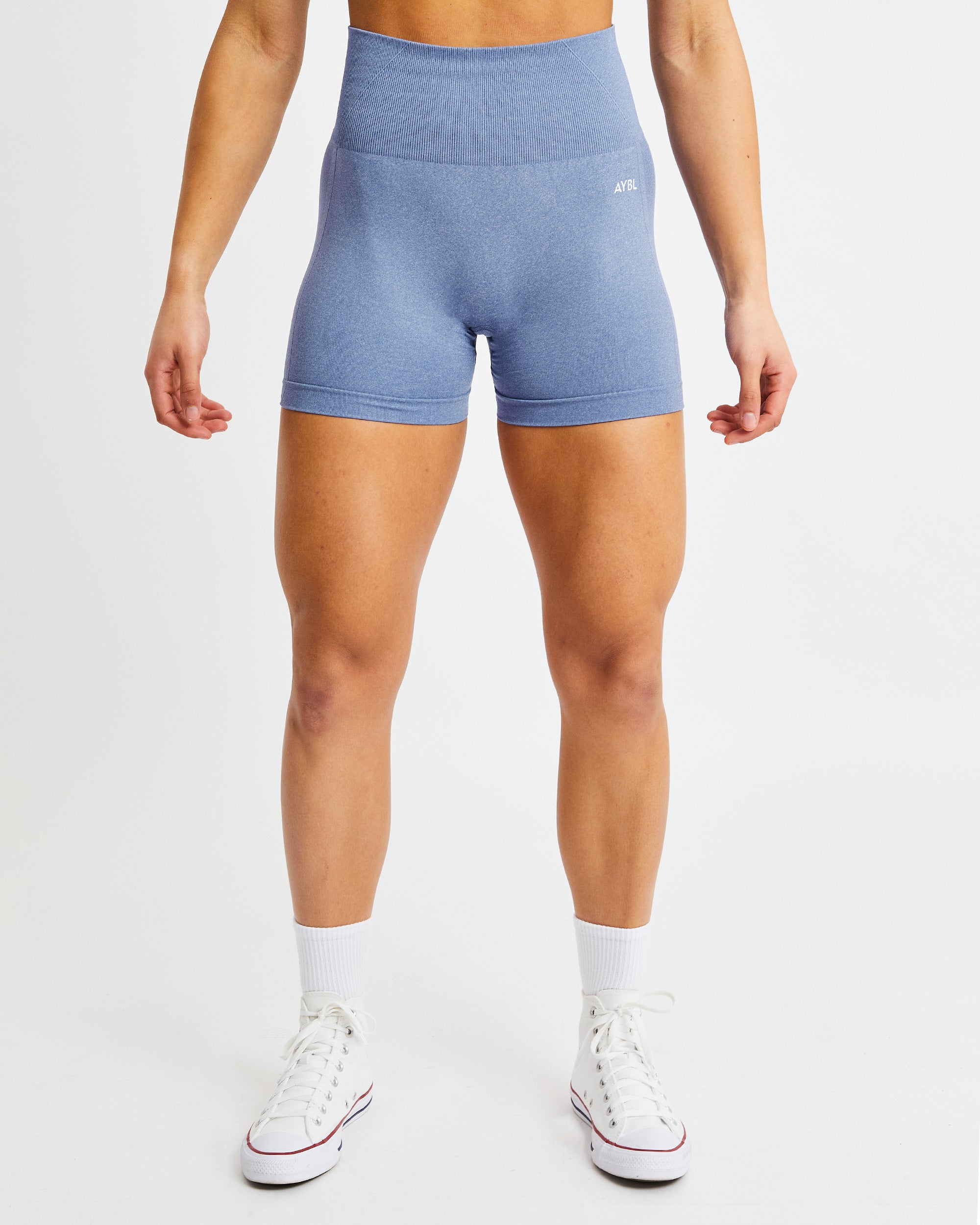 Empower Seamless Shorts - Bleu Marl