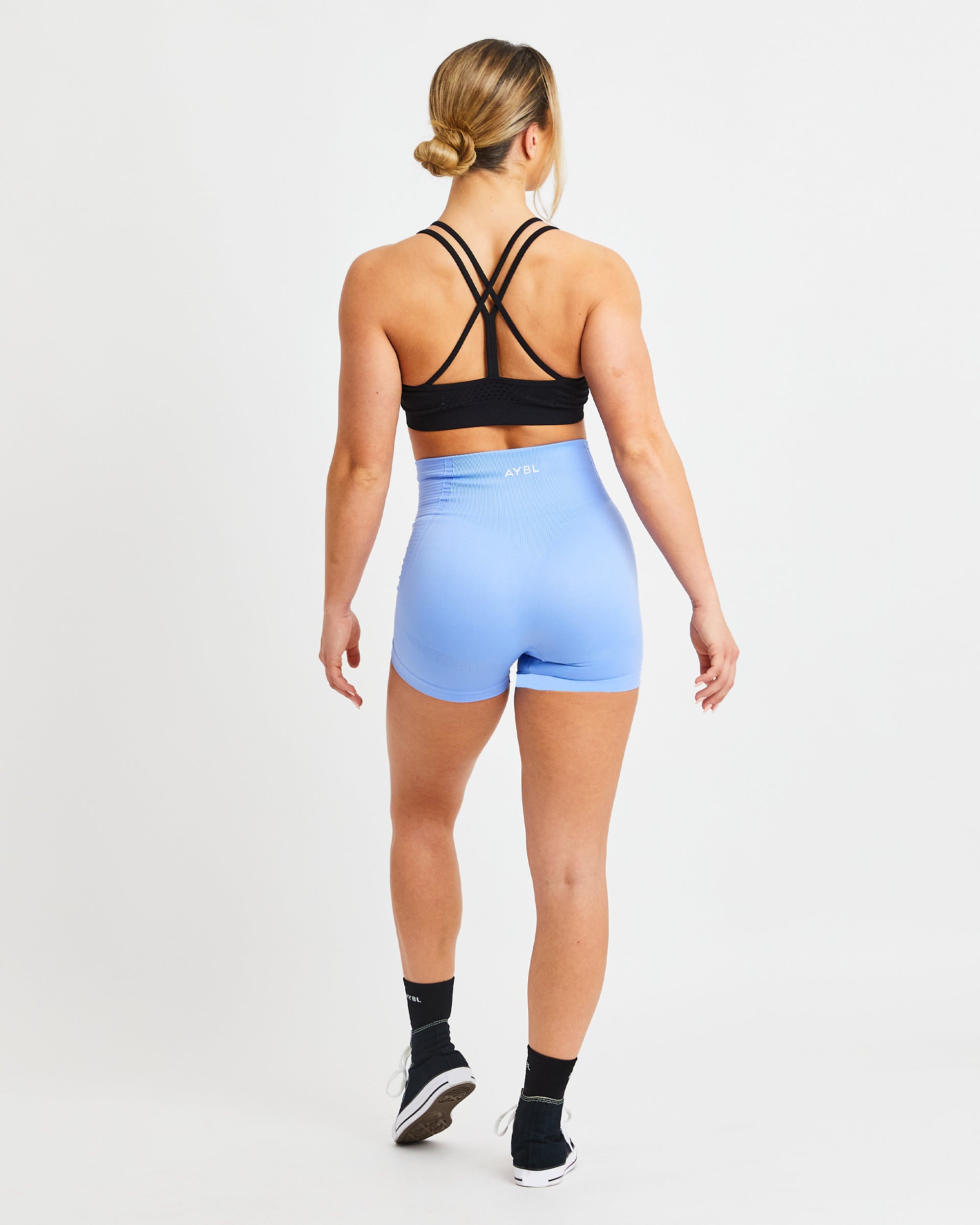 Essential Seamless Strappy Sports Bra - Noir