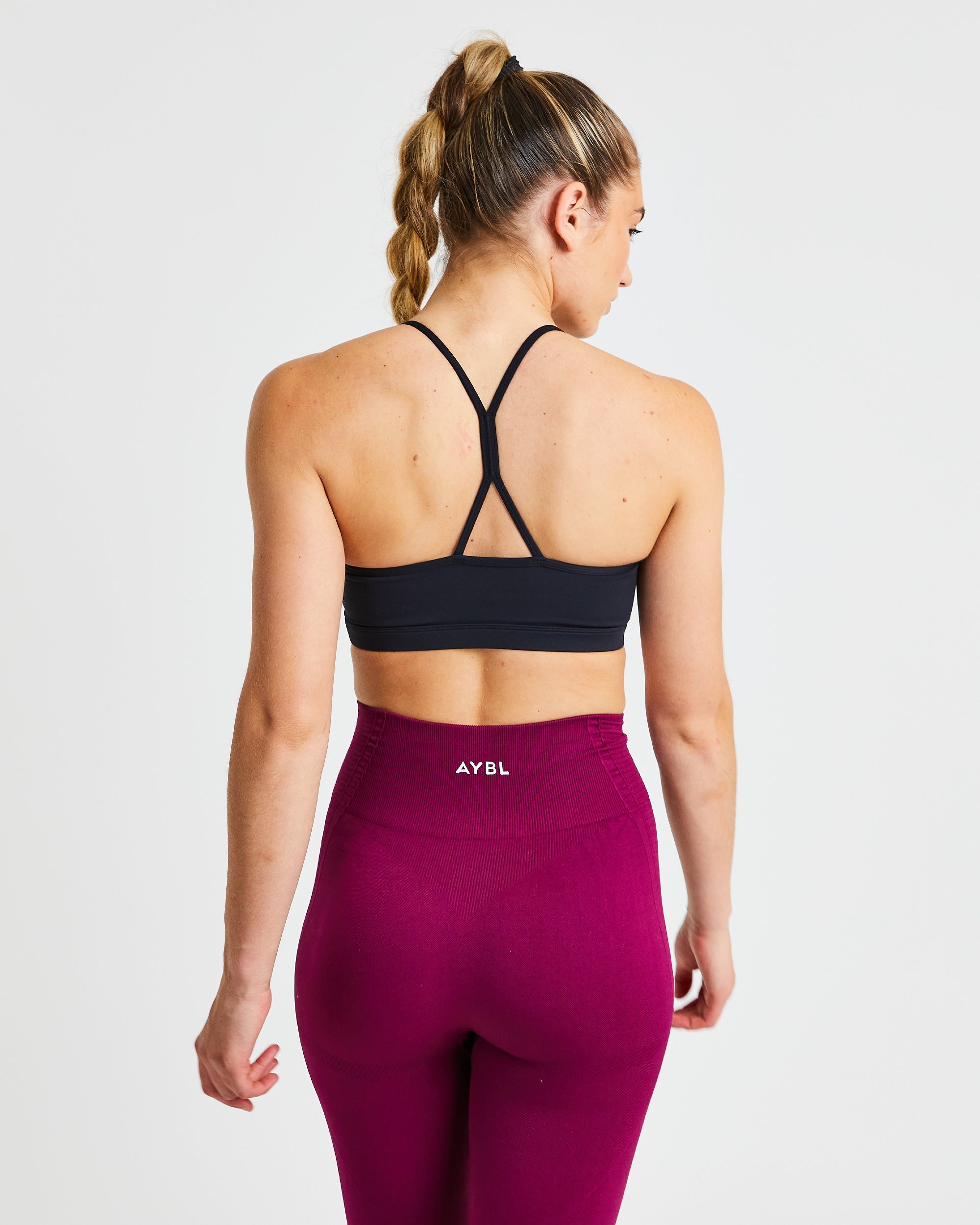 Essential Ruched Sports Bra - Noir