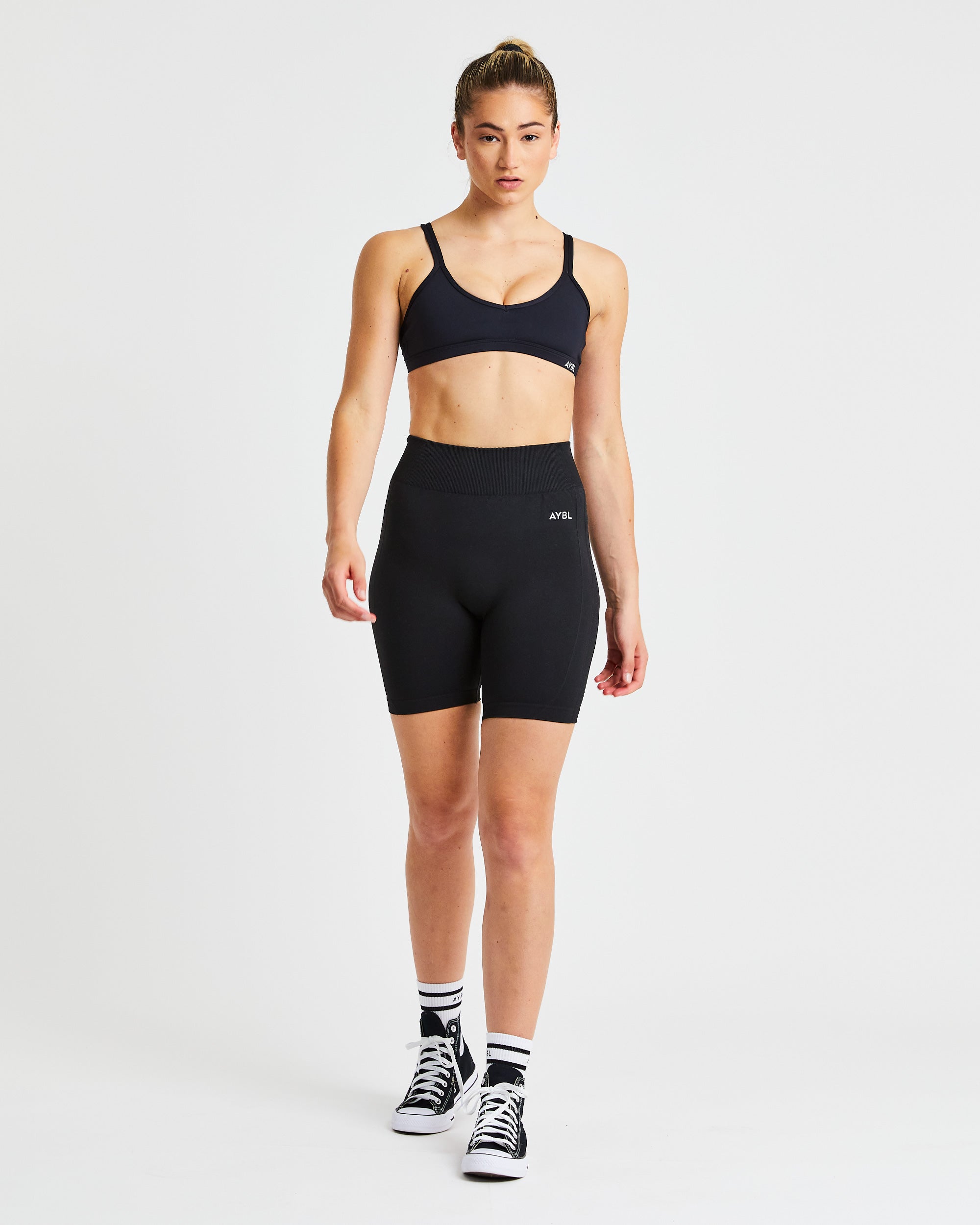 Essential Strappy Sports Bra - Noir