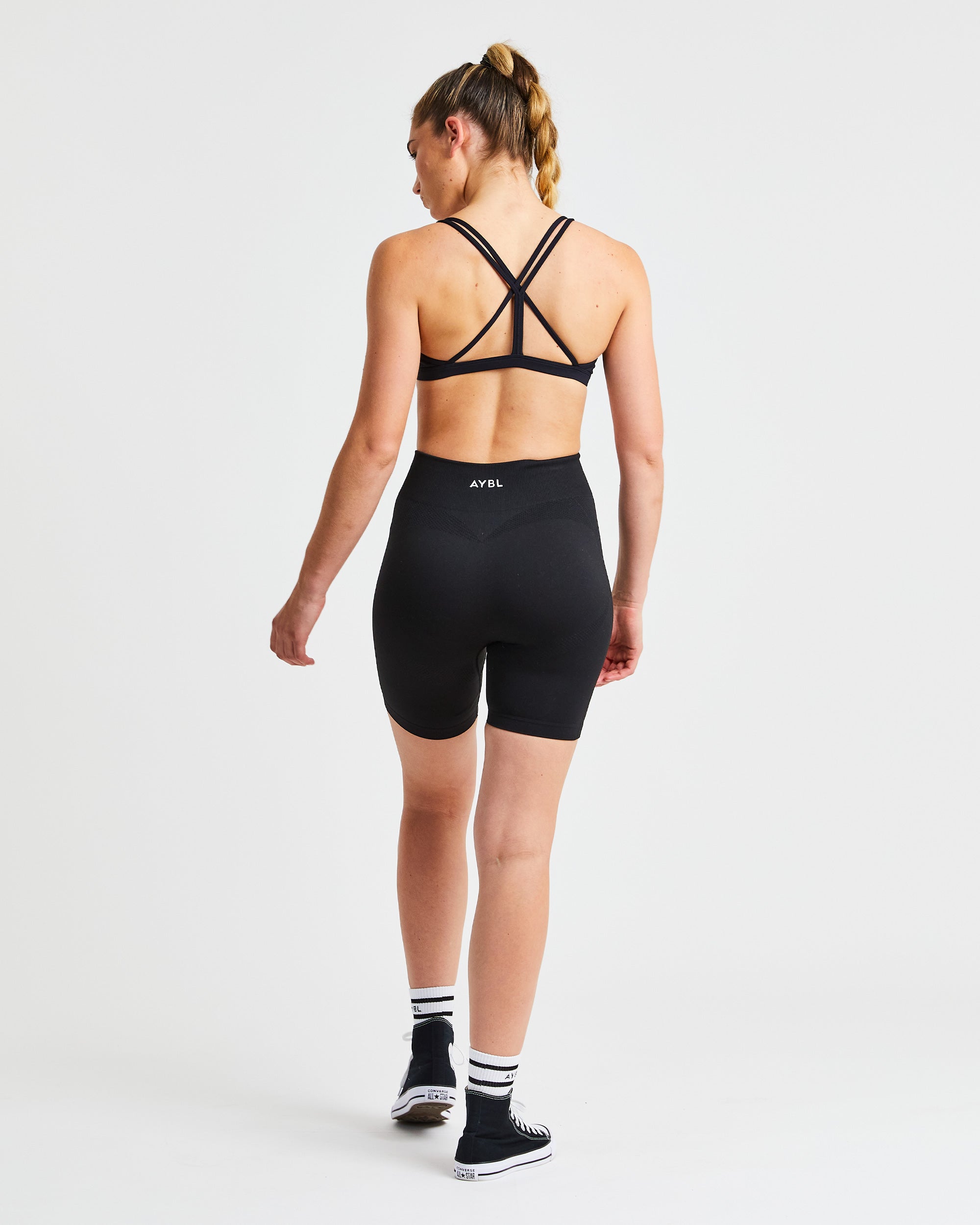 Essential Strappy Sports Bra - Noir