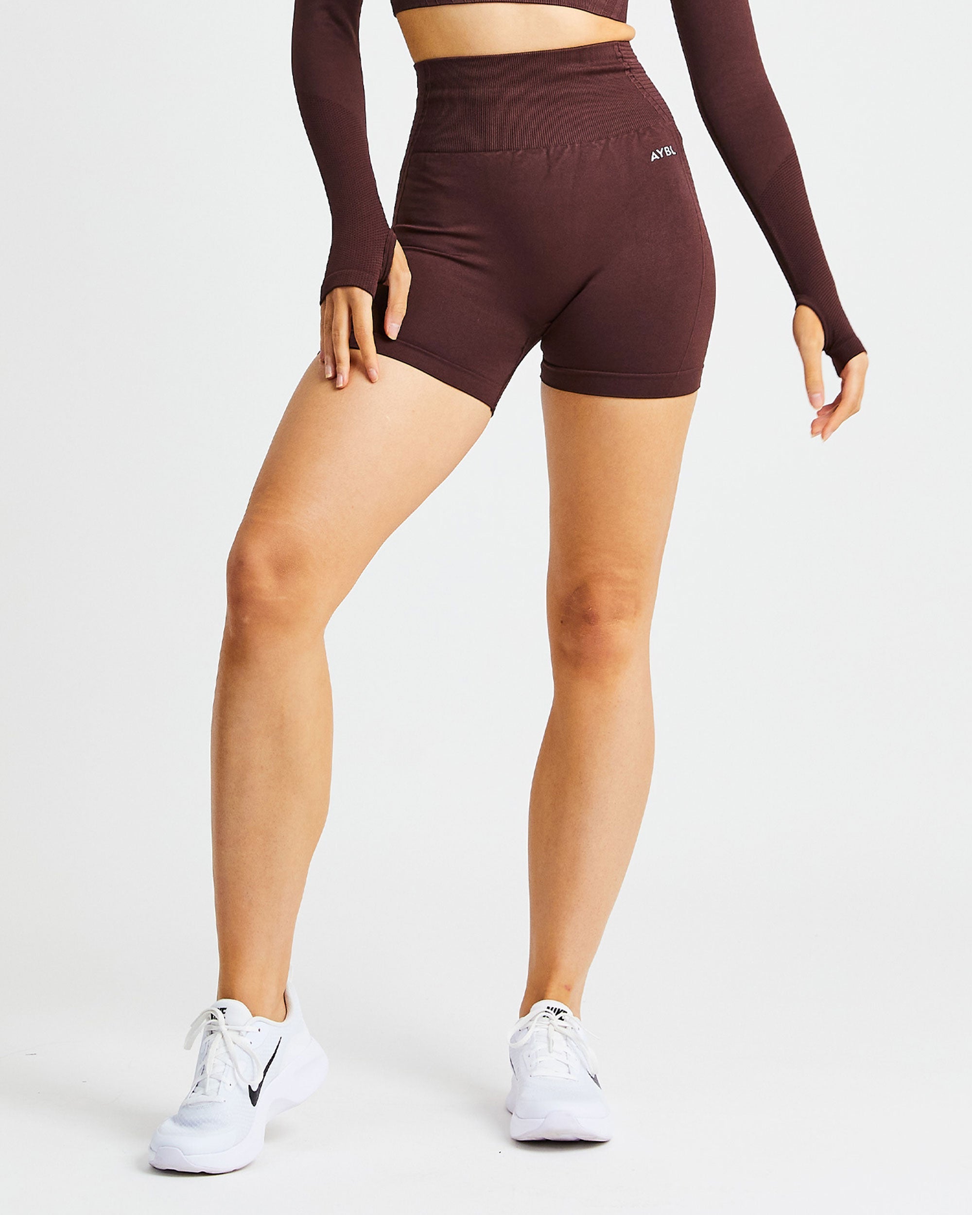 Balance V2 Seamless Shorts - Chocolate Marron