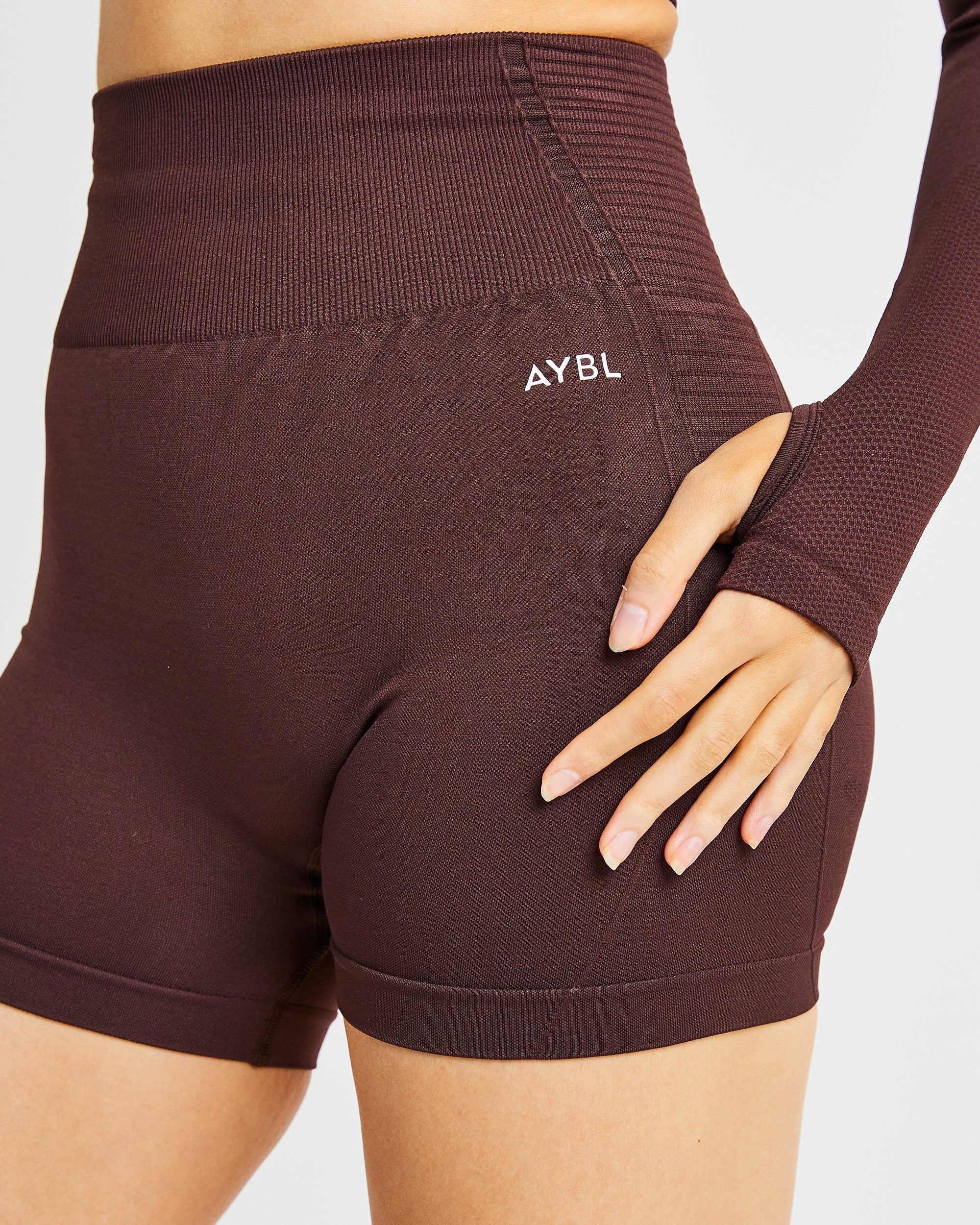 Balance V2 Seamless Shorts - Chocolate Marron