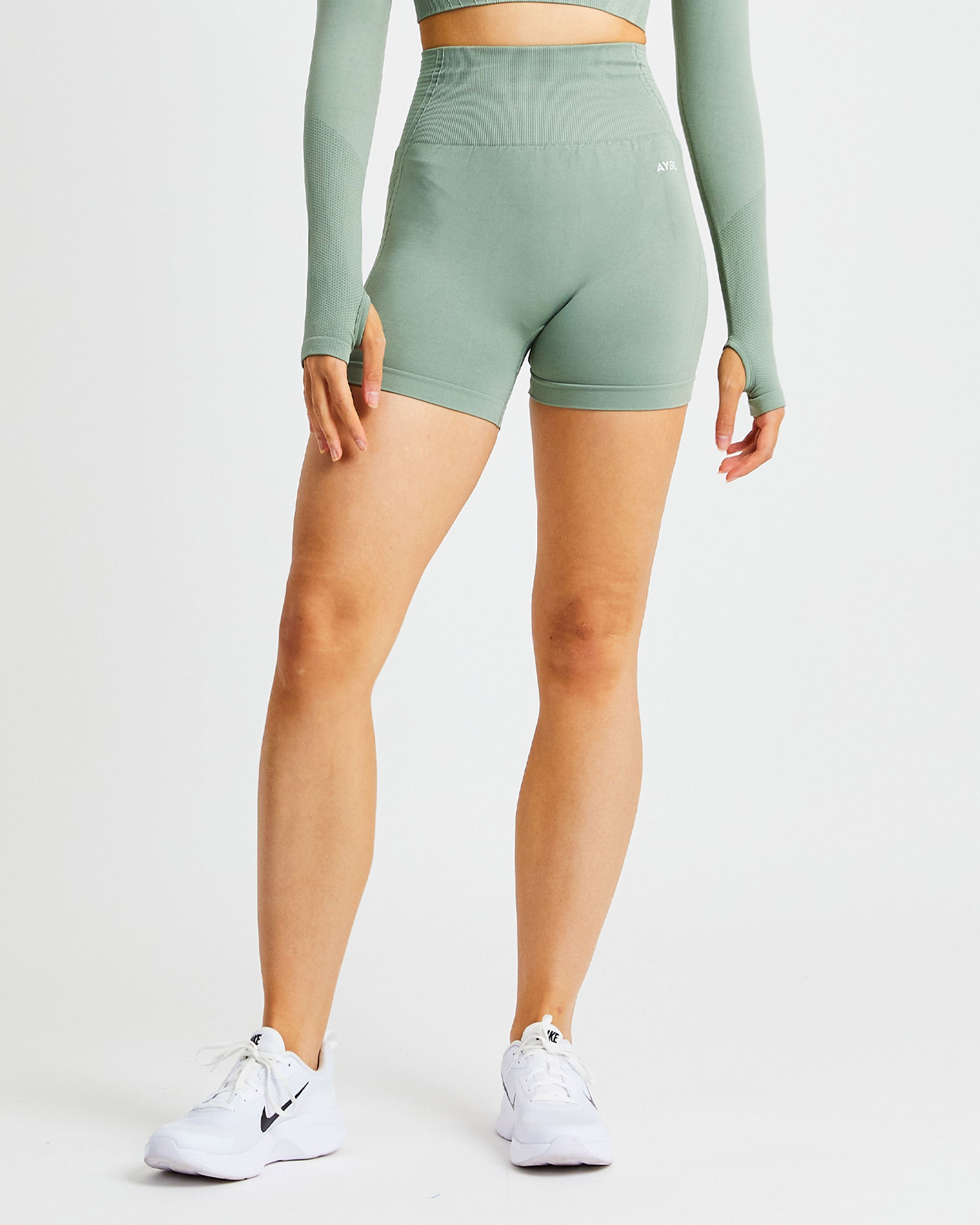 Balance V2 Seamless Shorts - Olive Vert