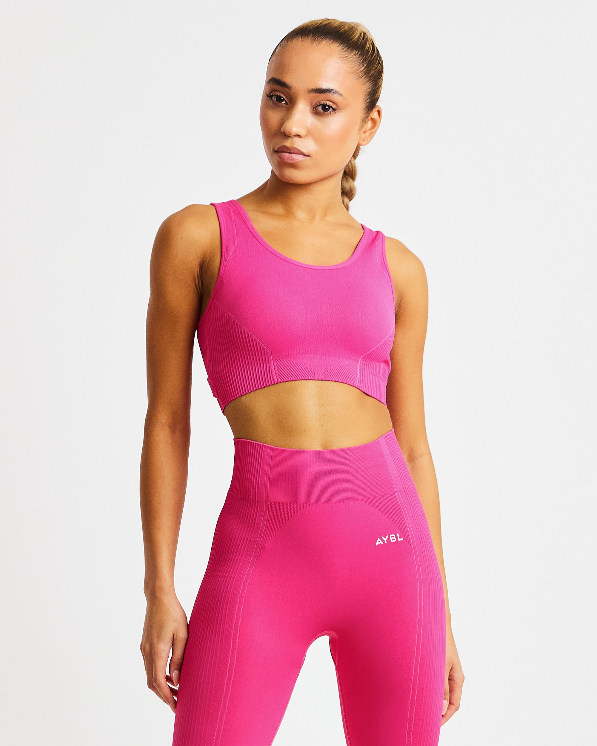 Reflex Seamless Sports Bra - Fuchsia Rose