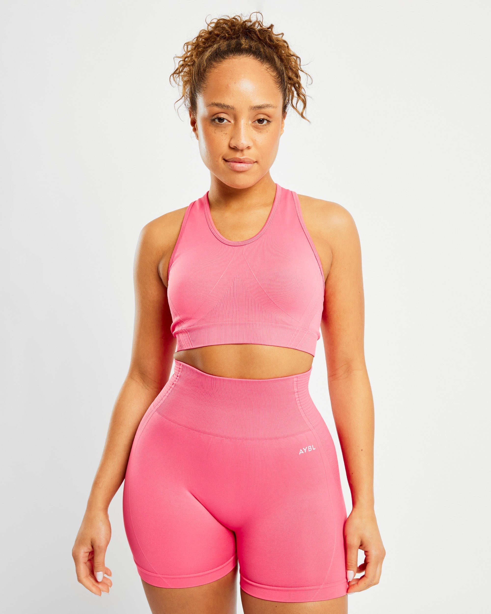 Balance V2 Seamless Sports Bra - Coral Rose