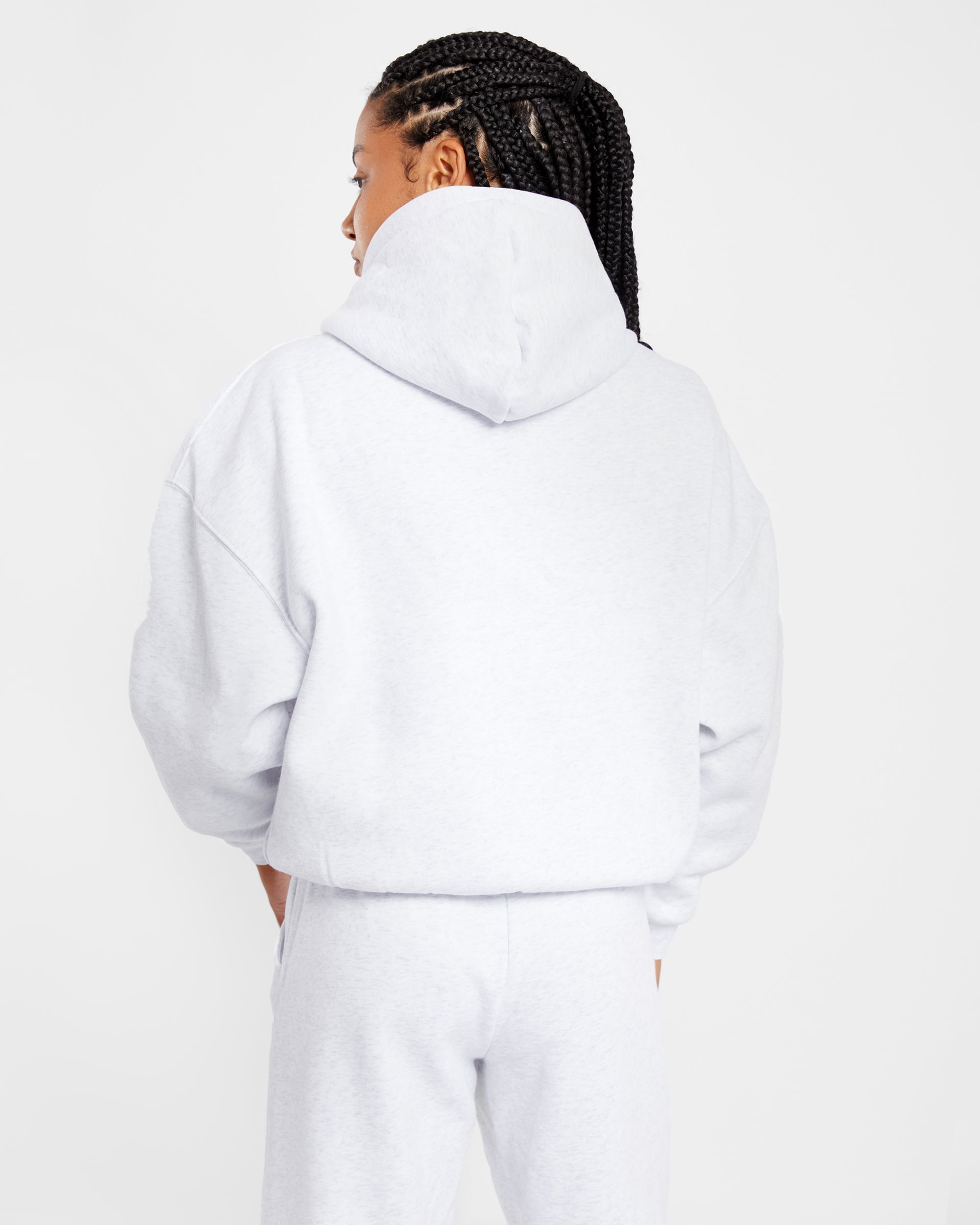 Varsity Oversized Hoodie - Heather Gris